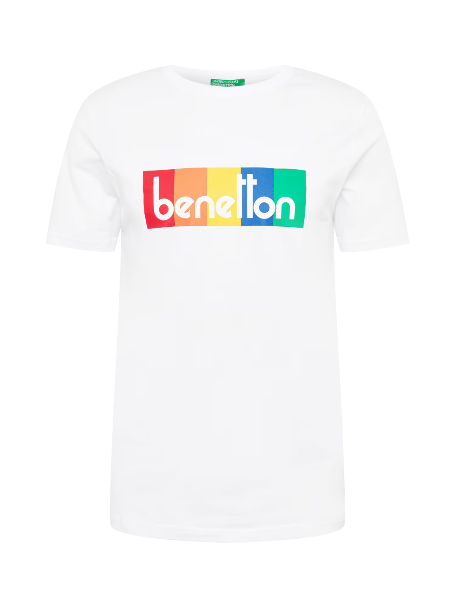 UNITED COLORS OF BENETTON Tricou albastru / galben / portocaliu / roșu / alb - Pled.ro