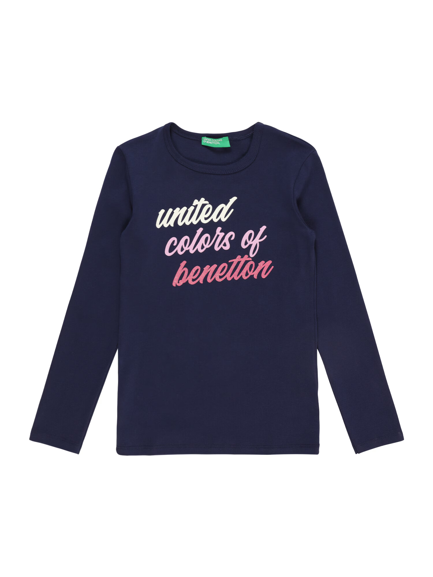 UNITED COLORS OF BENETTON Tricou bleumarin / roz / roz deschis / alb - Pled.ro