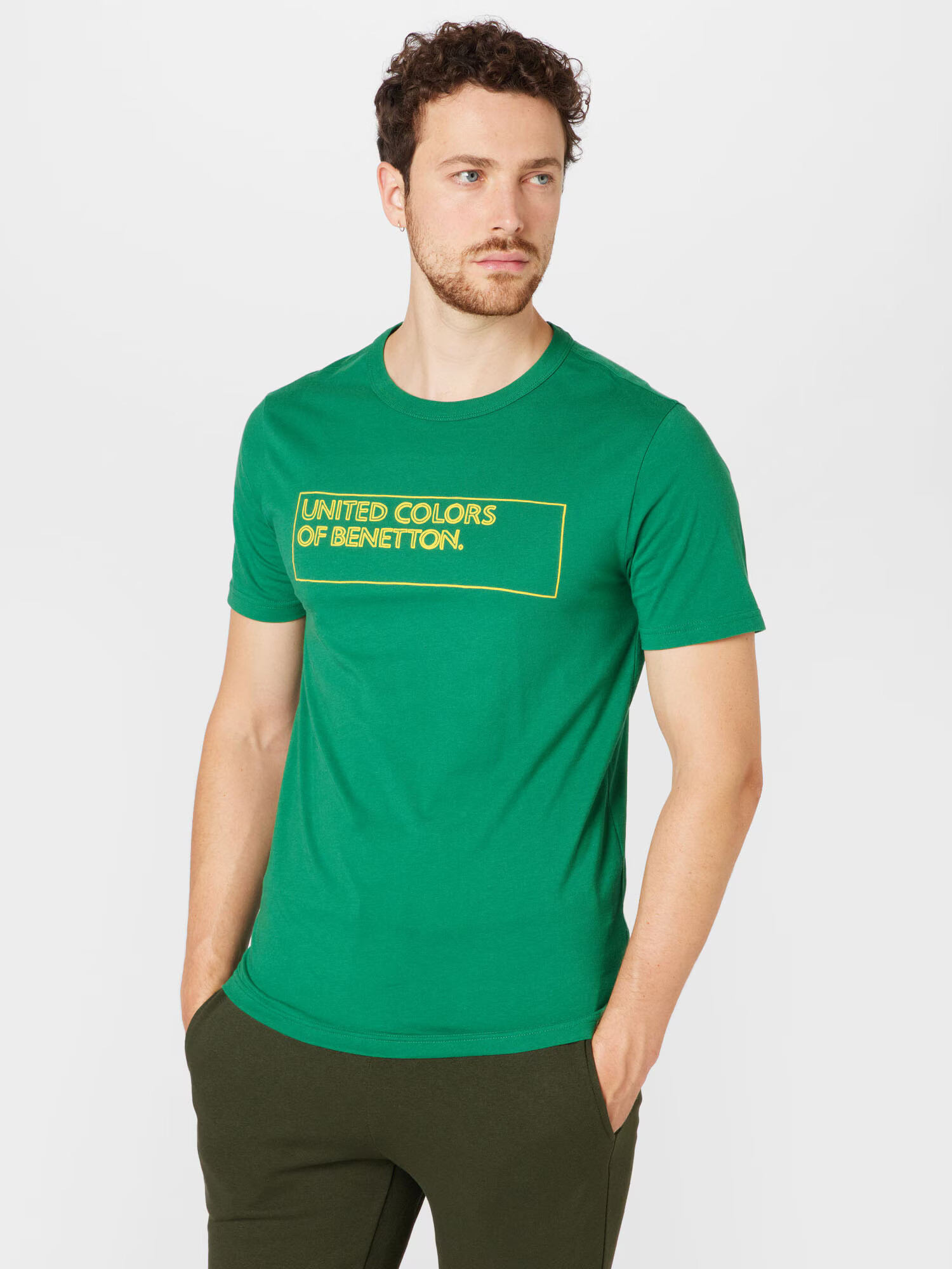 UNITED COLORS OF BENETTON Tricou galben / verde - Pled.ro