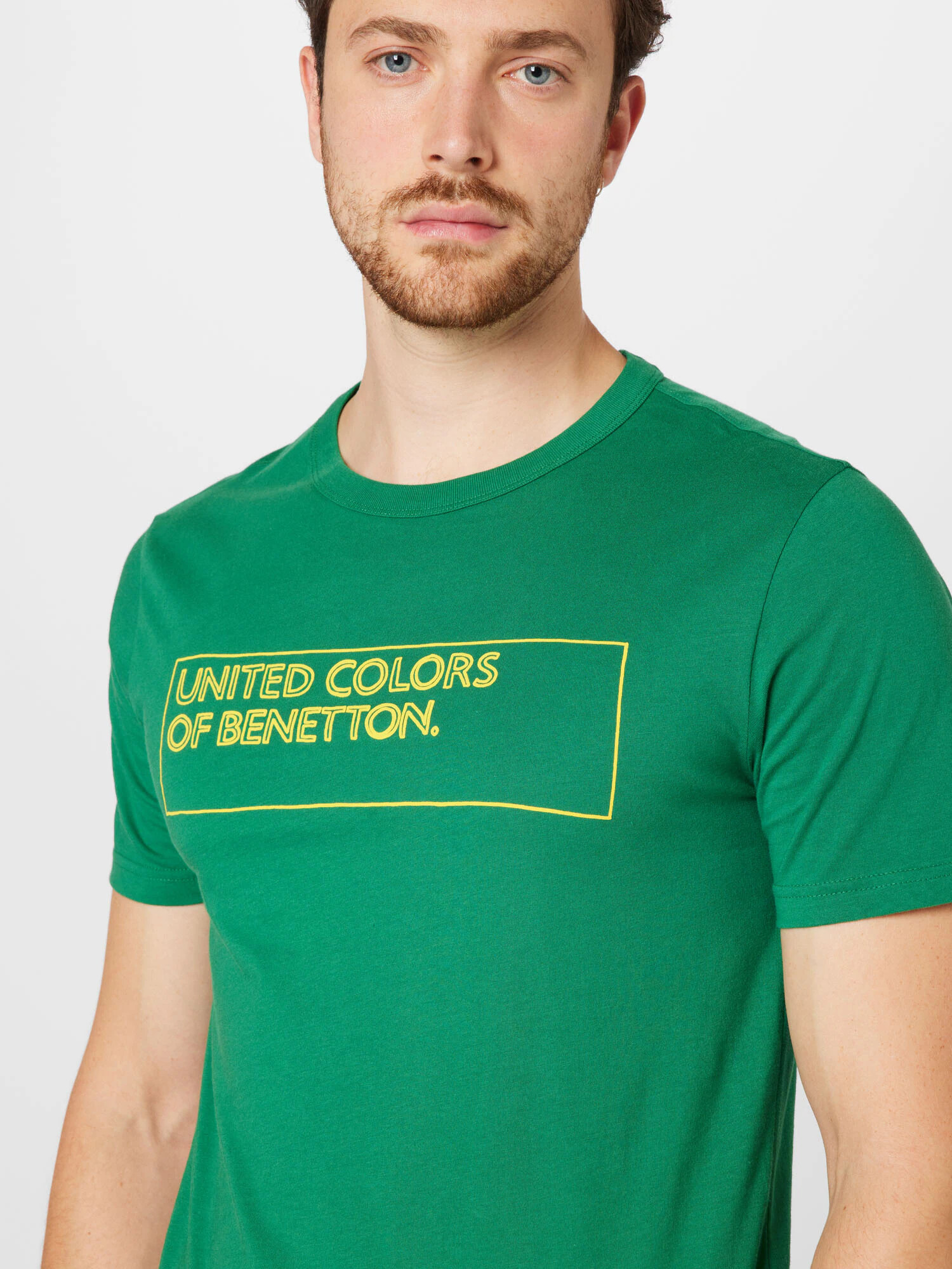 UNITED COLORS OF BENETTON Tricou galben / verde - Pled.ro