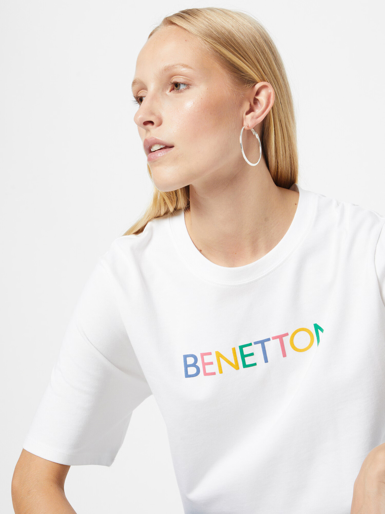 UNITED COLORS OF BENETTON Tricou mai multe culori / alb - Pled.ro