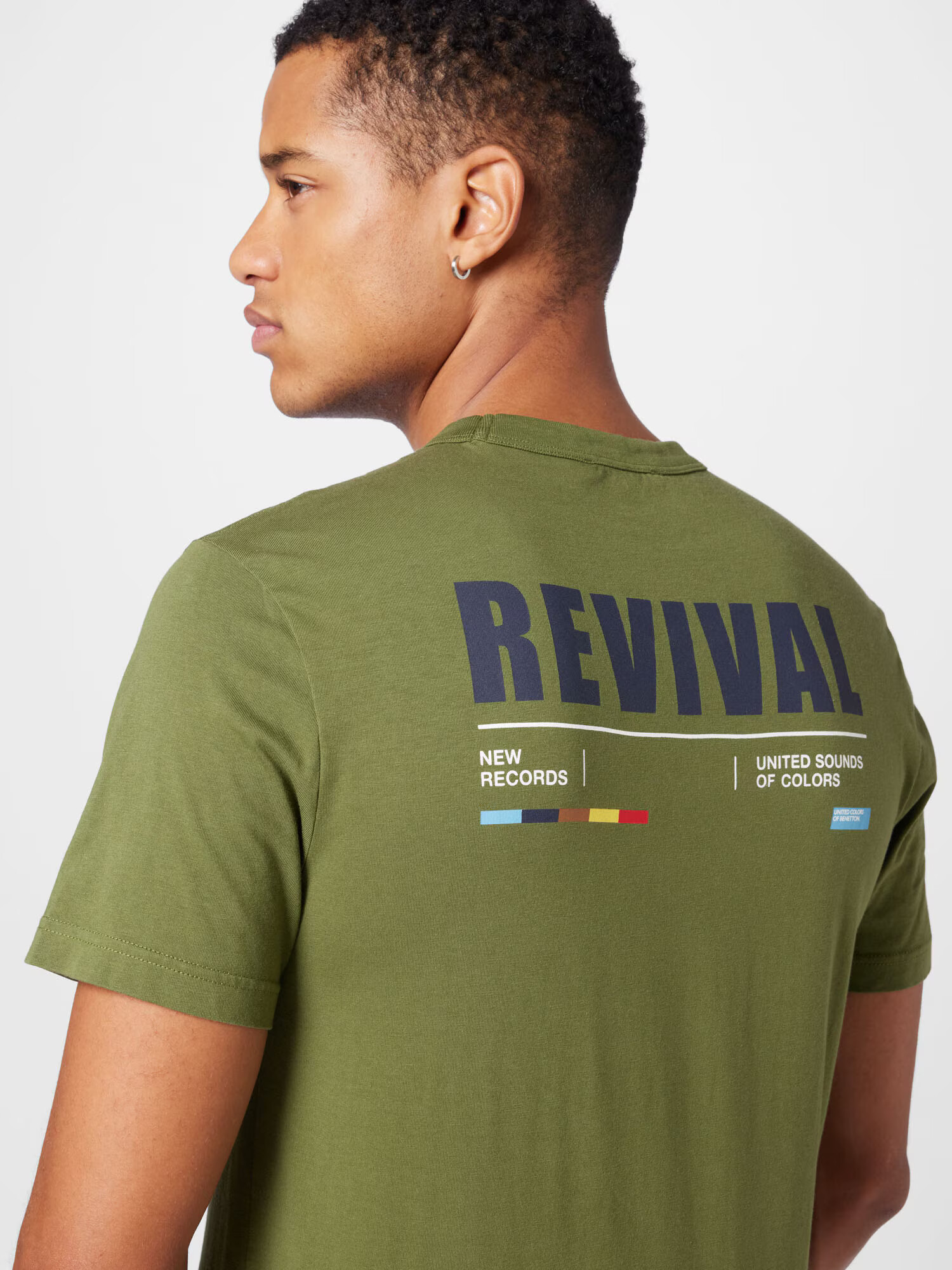 UNITED COLORS OF BENETTON Tricou oliv - Pled.ro