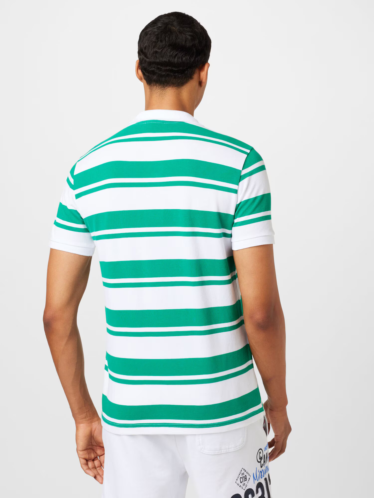 UNITED COLORS OF BENETTON Tricou verde / alb - Pled.ro