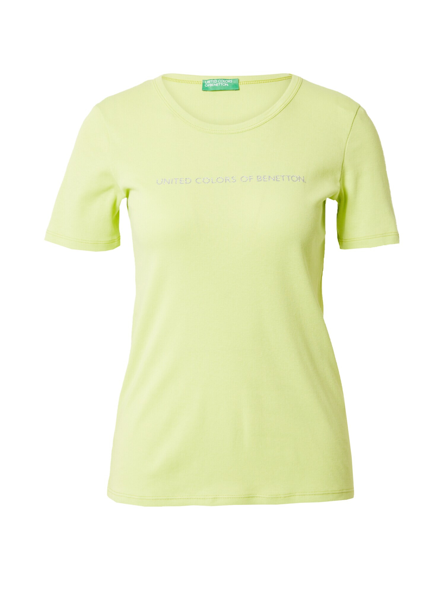 UNITED COLORS OF BENETTON Tricou verde deschis / argintiu - Pled.ro