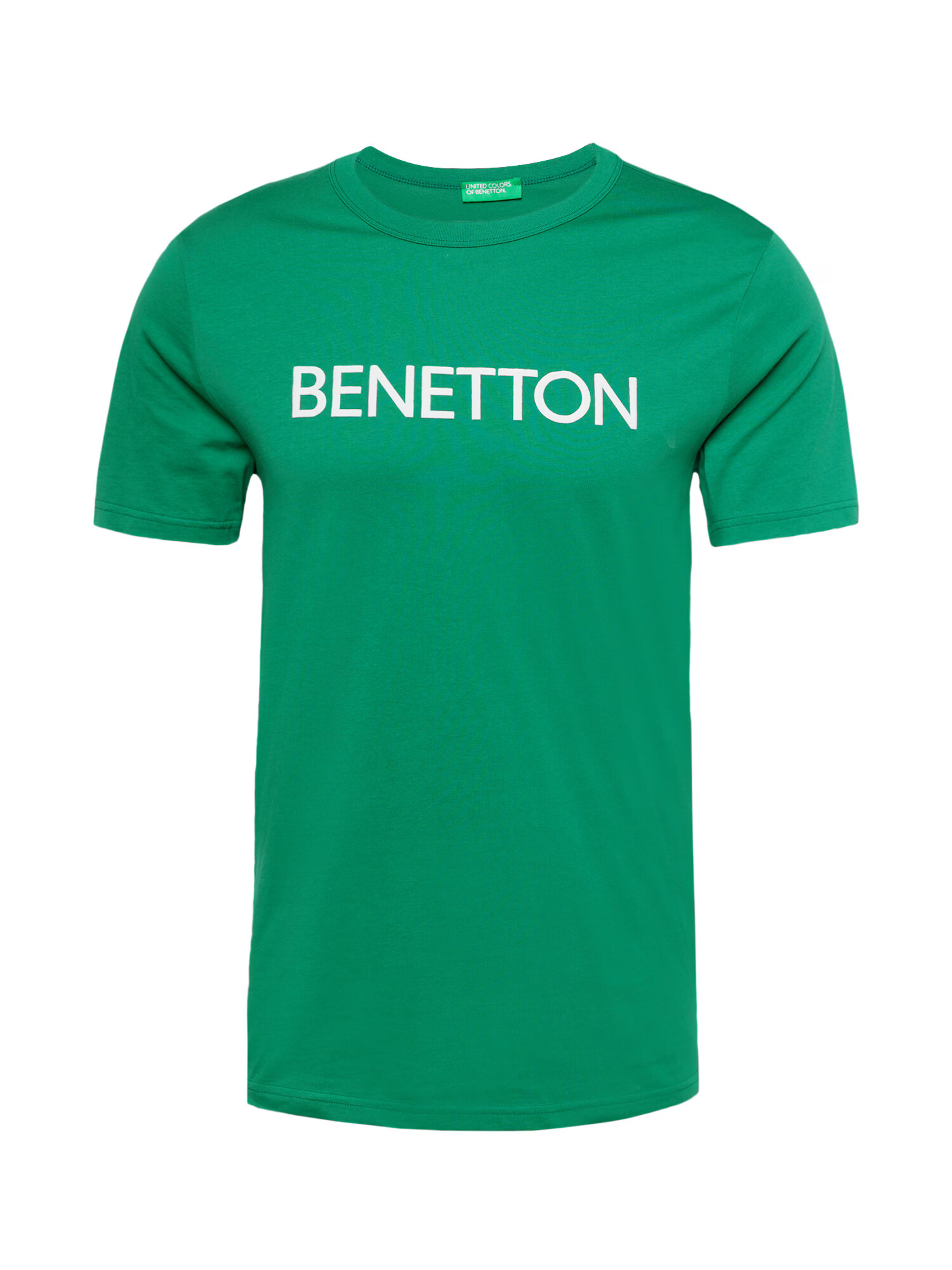 UNITED COLORS OF BENETTON Tricou verde iarbă / alb - Pled.ro