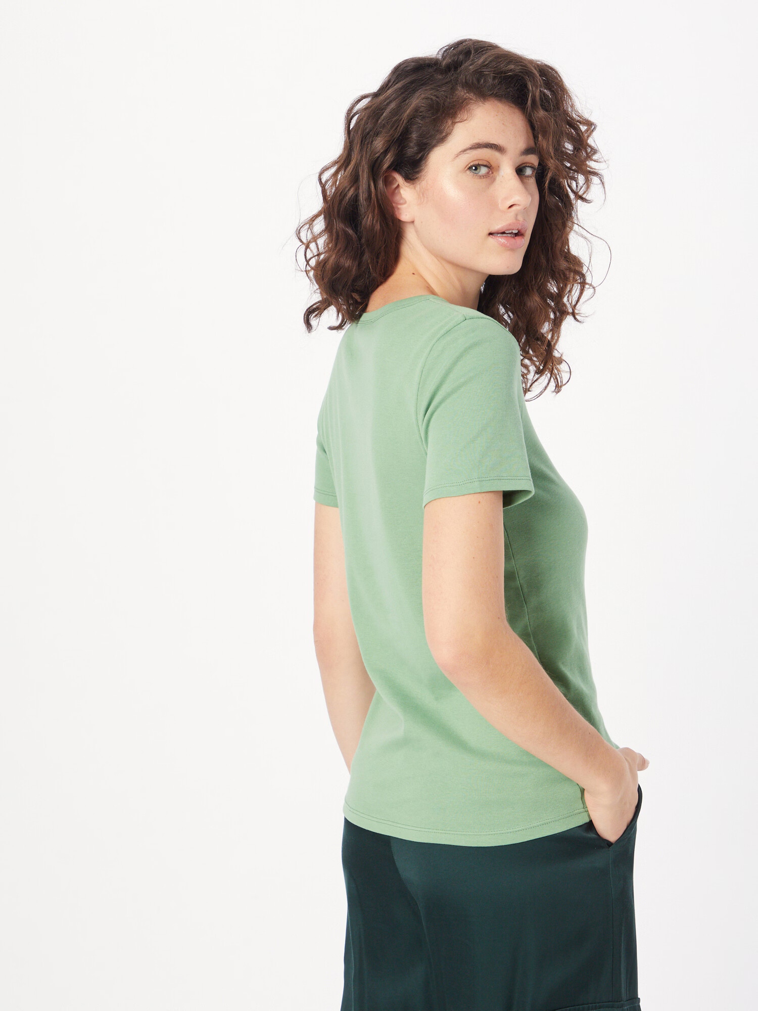 UNITED COLORS OF BENETTON Tricou verde pastel - Pled.ro