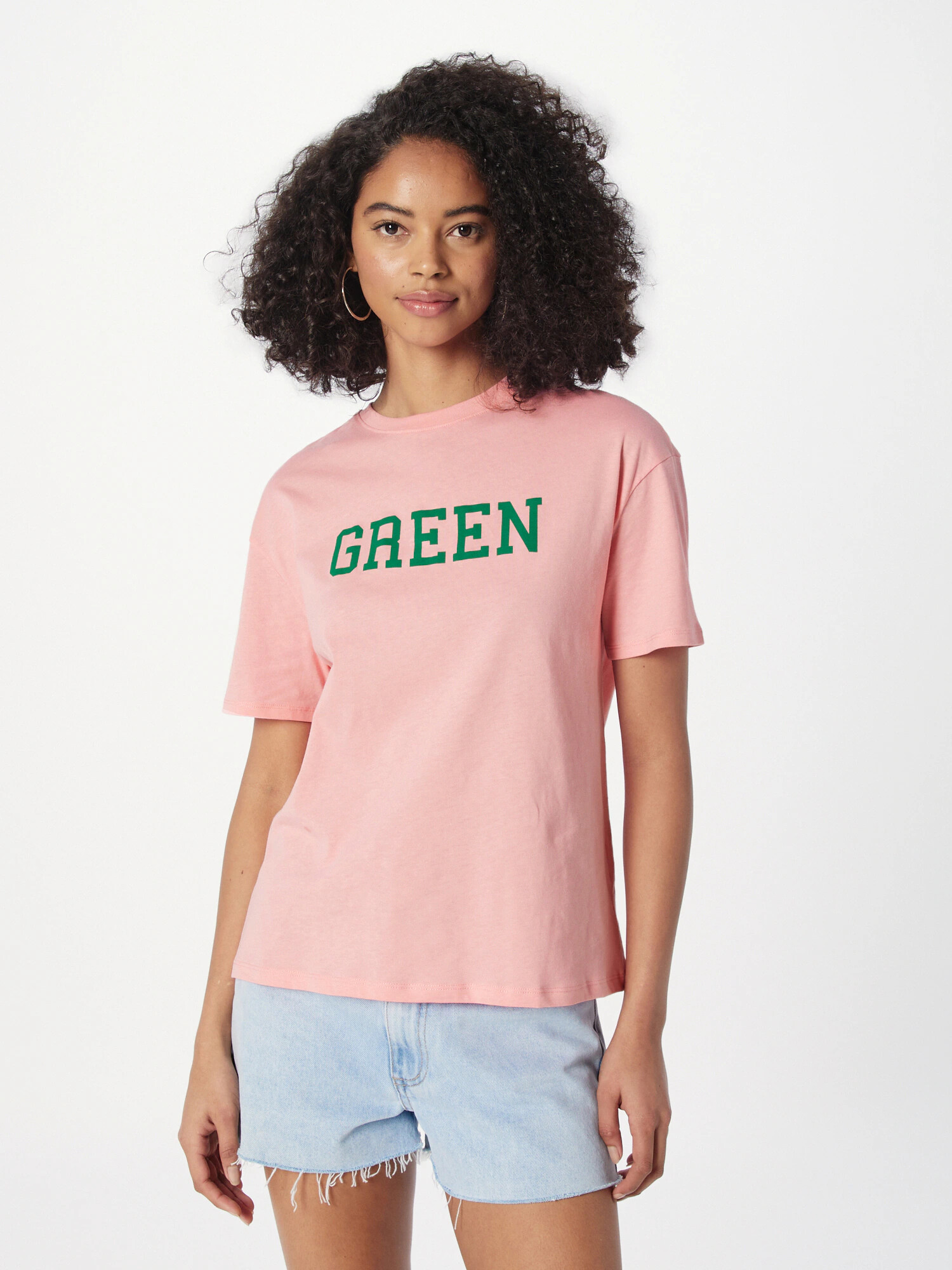 UNITED COLORS OF BENETTON Tricou verde / roz - Pled.ro