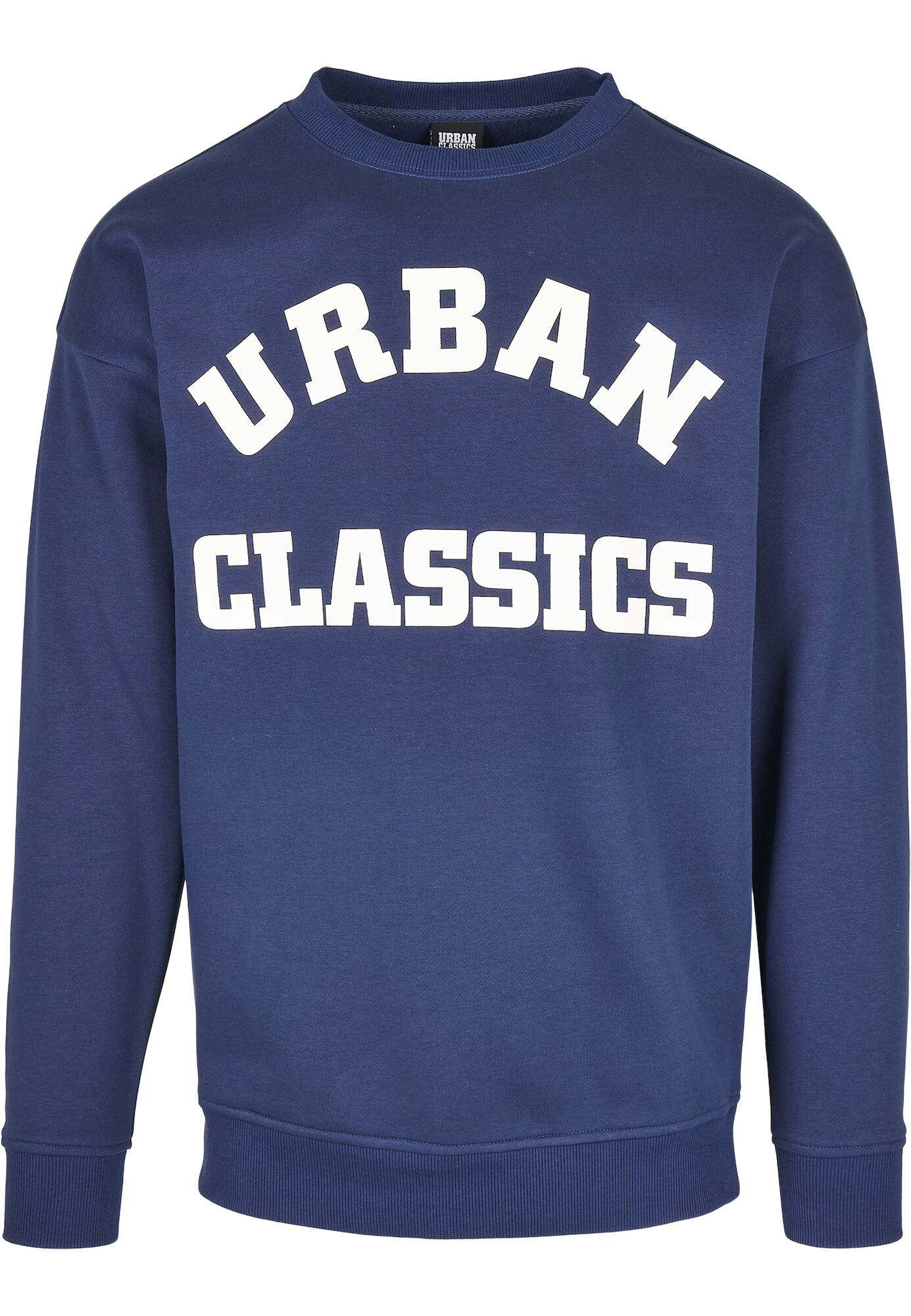 Urban Classics Bluză de molton bleumarin / alb - Pled.ro