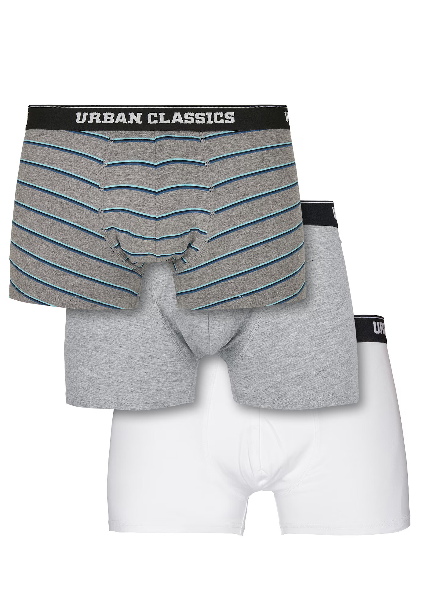 Urban Classics Boxeri albastru / gri amestecat / alb - Pled.ro