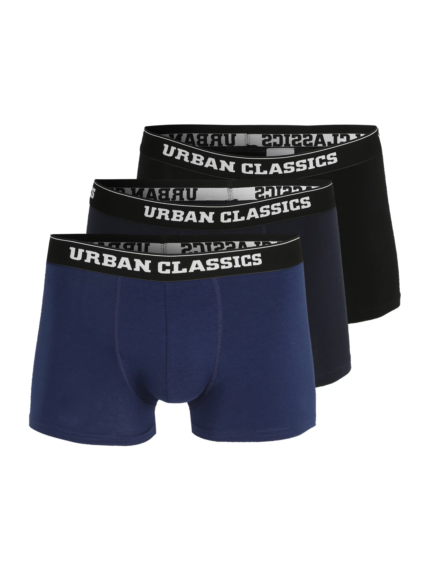 Urban Classics Boxeri bleumarin / albastru noapte / alb - Pled.ro