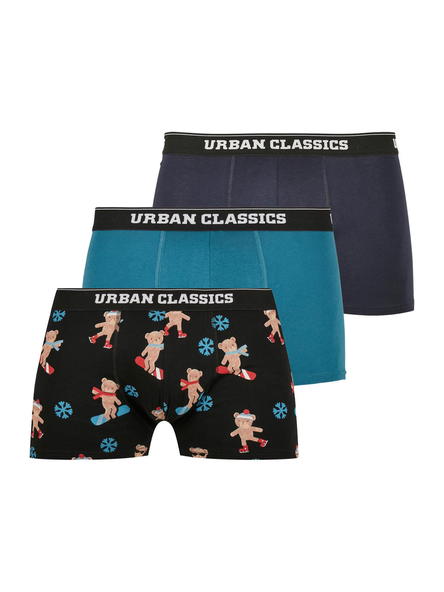 Urban Classics Boxeri bleumarin / gri închis / verde / mai multe culori - Pled.ro