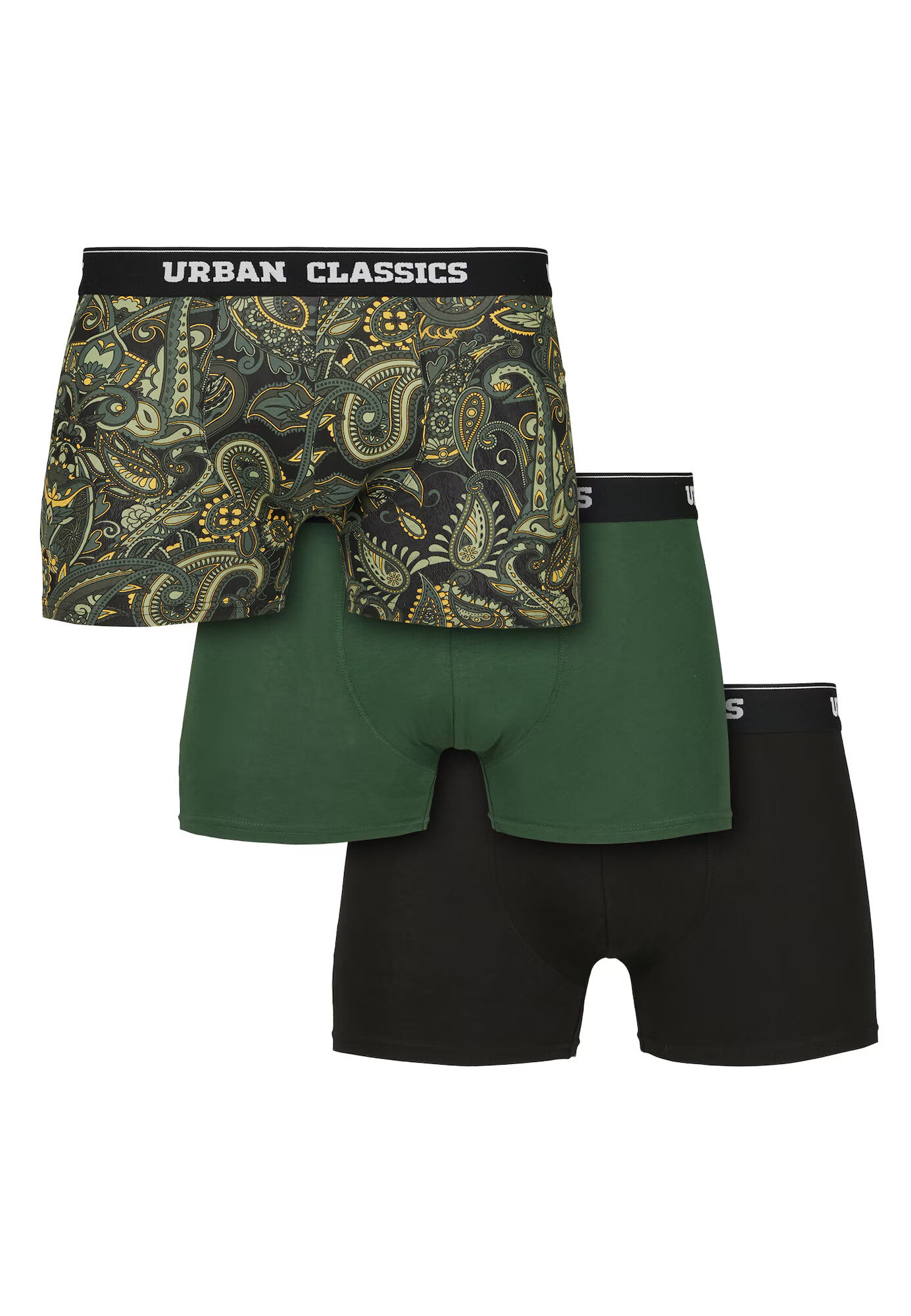 Urban Classics Boxeri kaki / oliv / verde închis / negru - Pled.ro