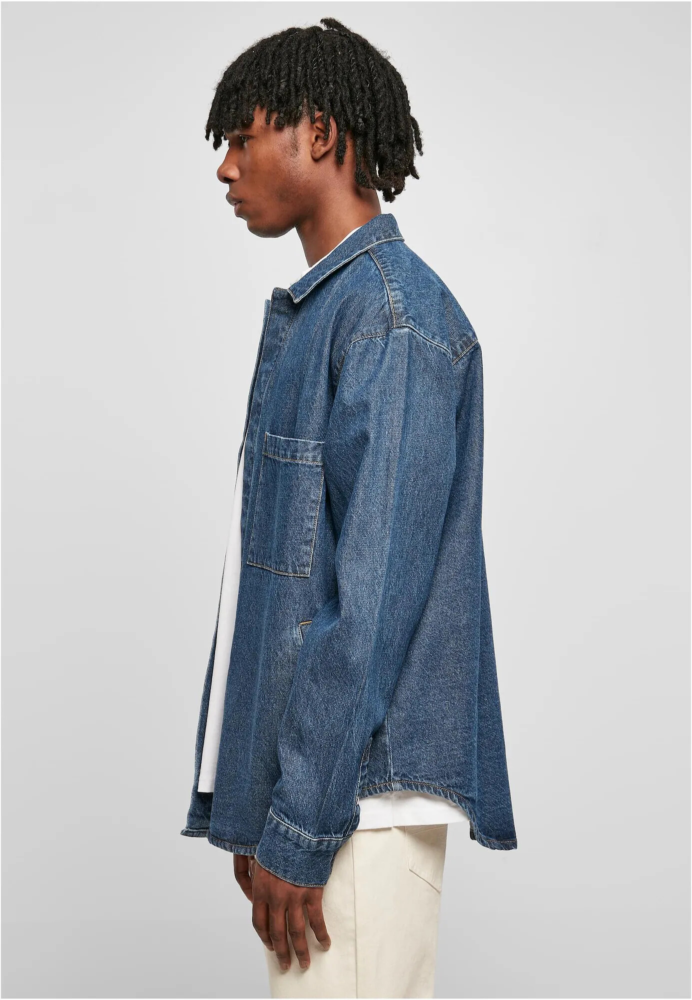 Urban Classics Cămașă albastru denim - Pled.ro