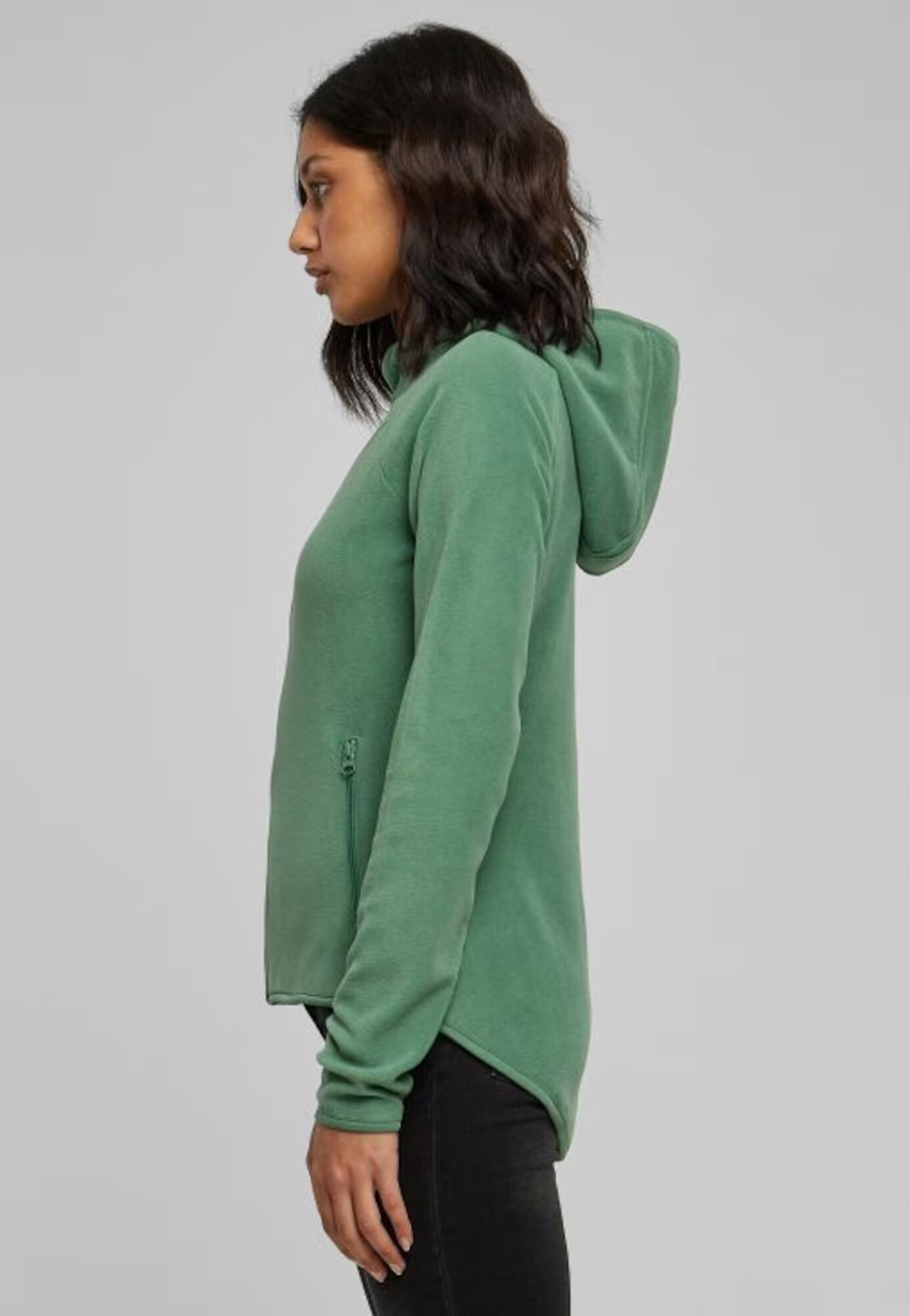 Urban Classics Jachetă fleece verde - Pled.ro