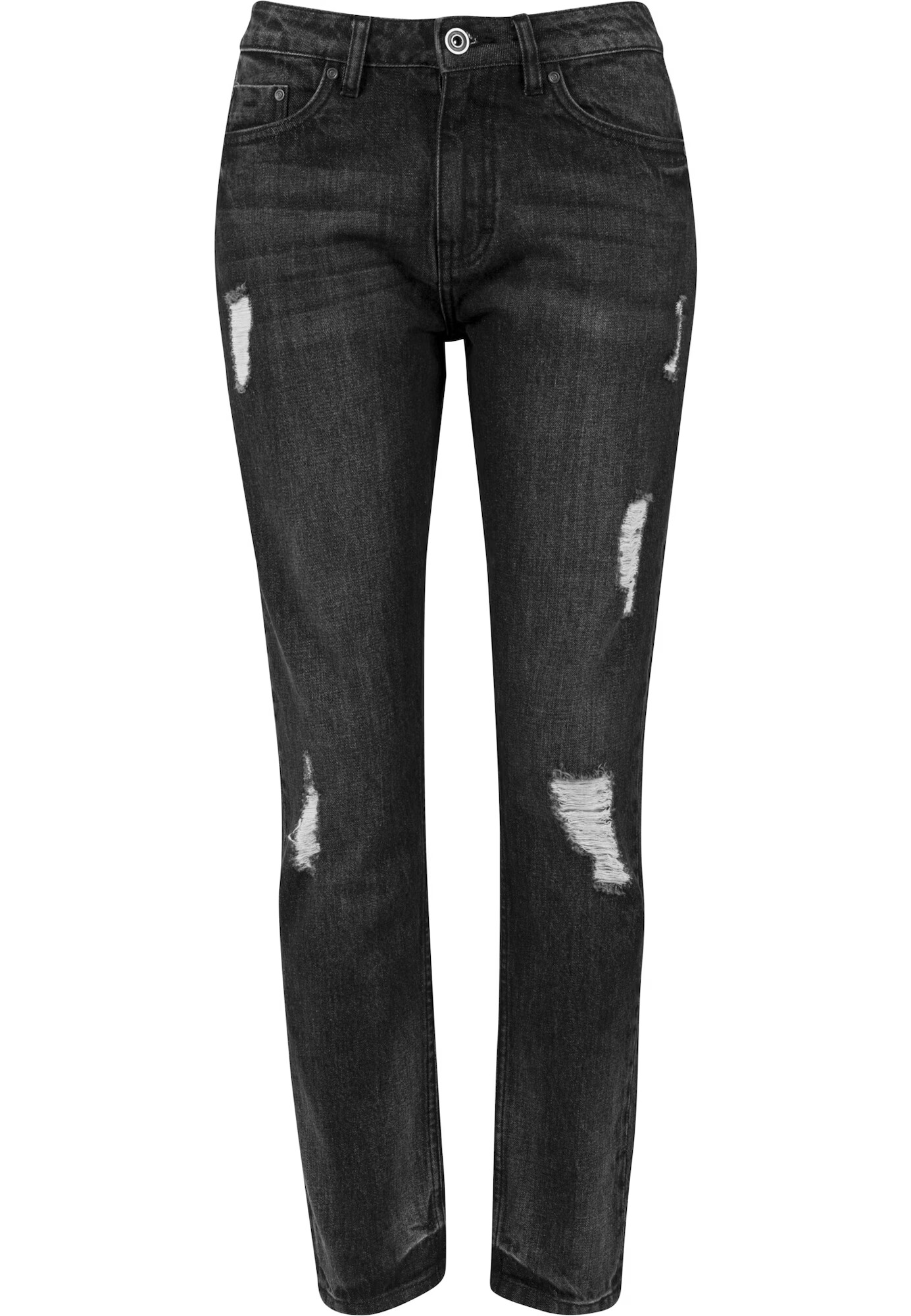 Urban Classics Jeans 'Boyfriend' negru - Pled.ro