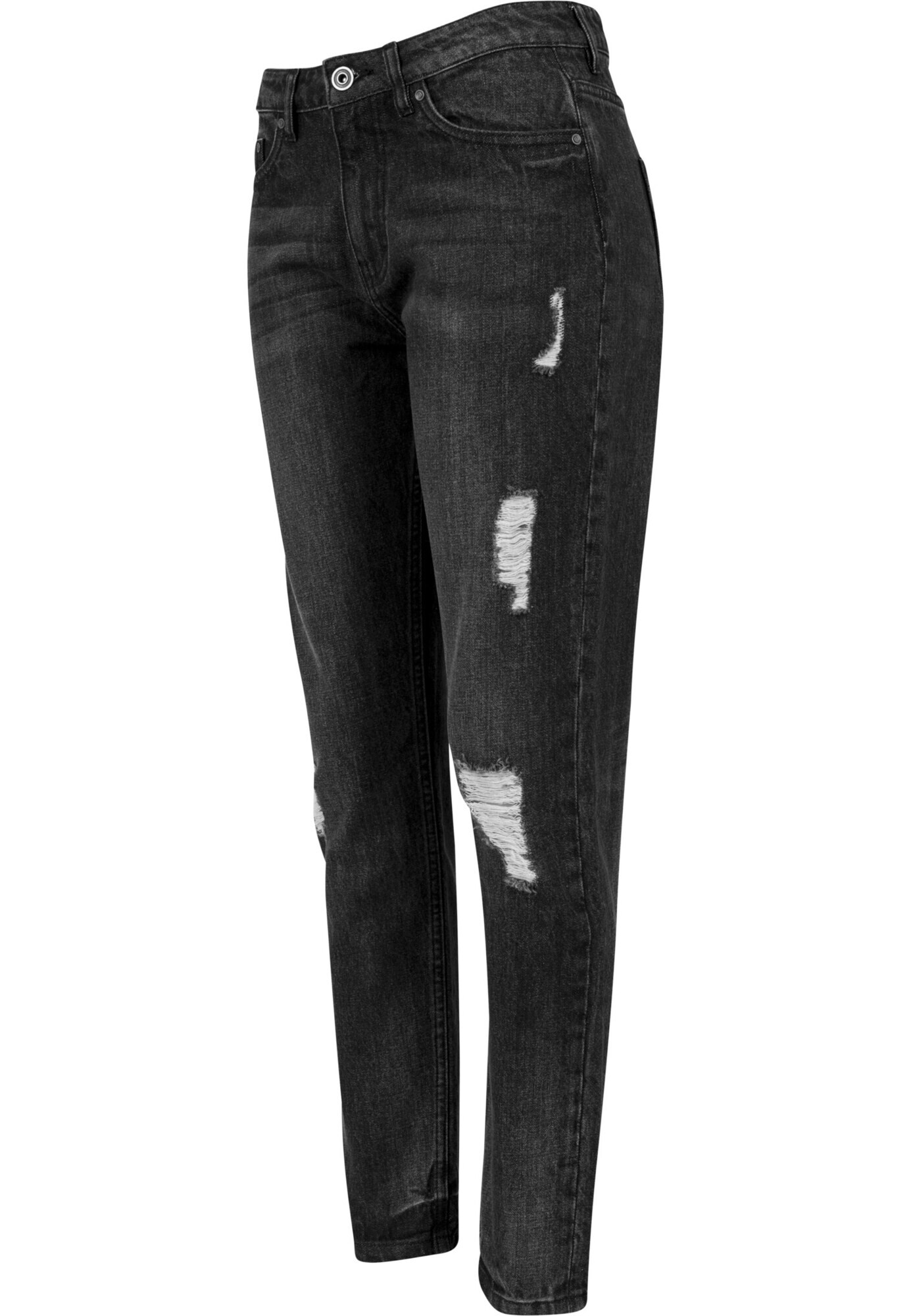 Urban Classics Jeans 'Boyfriend' negru - Pled.ro