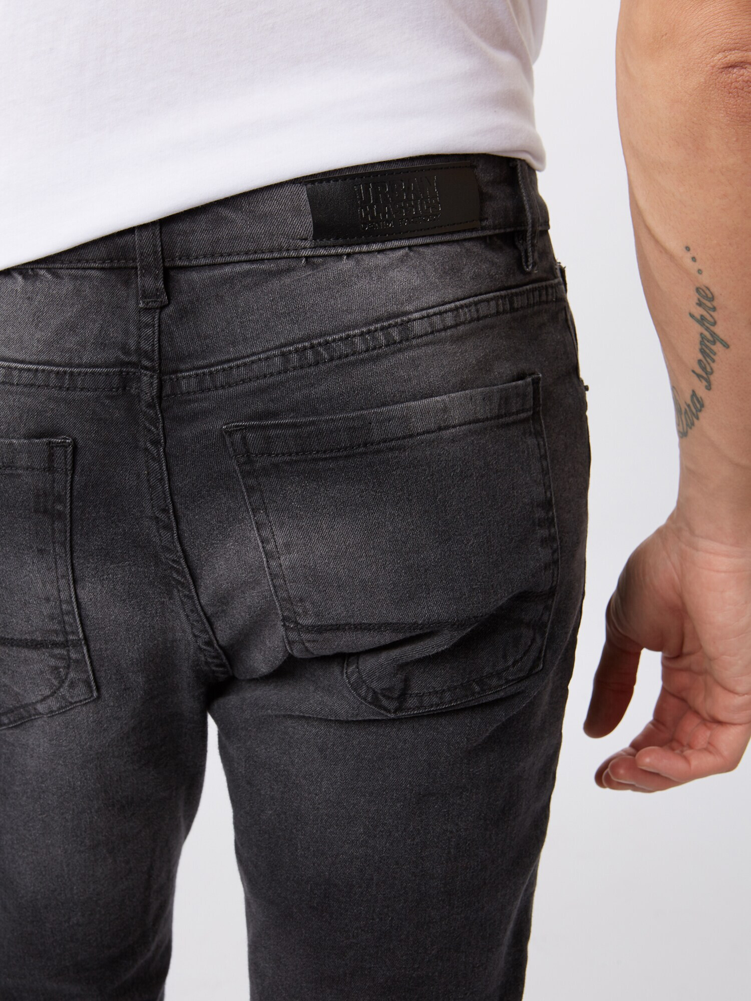 Urban Classics Jeans negru denim - Pled.ro