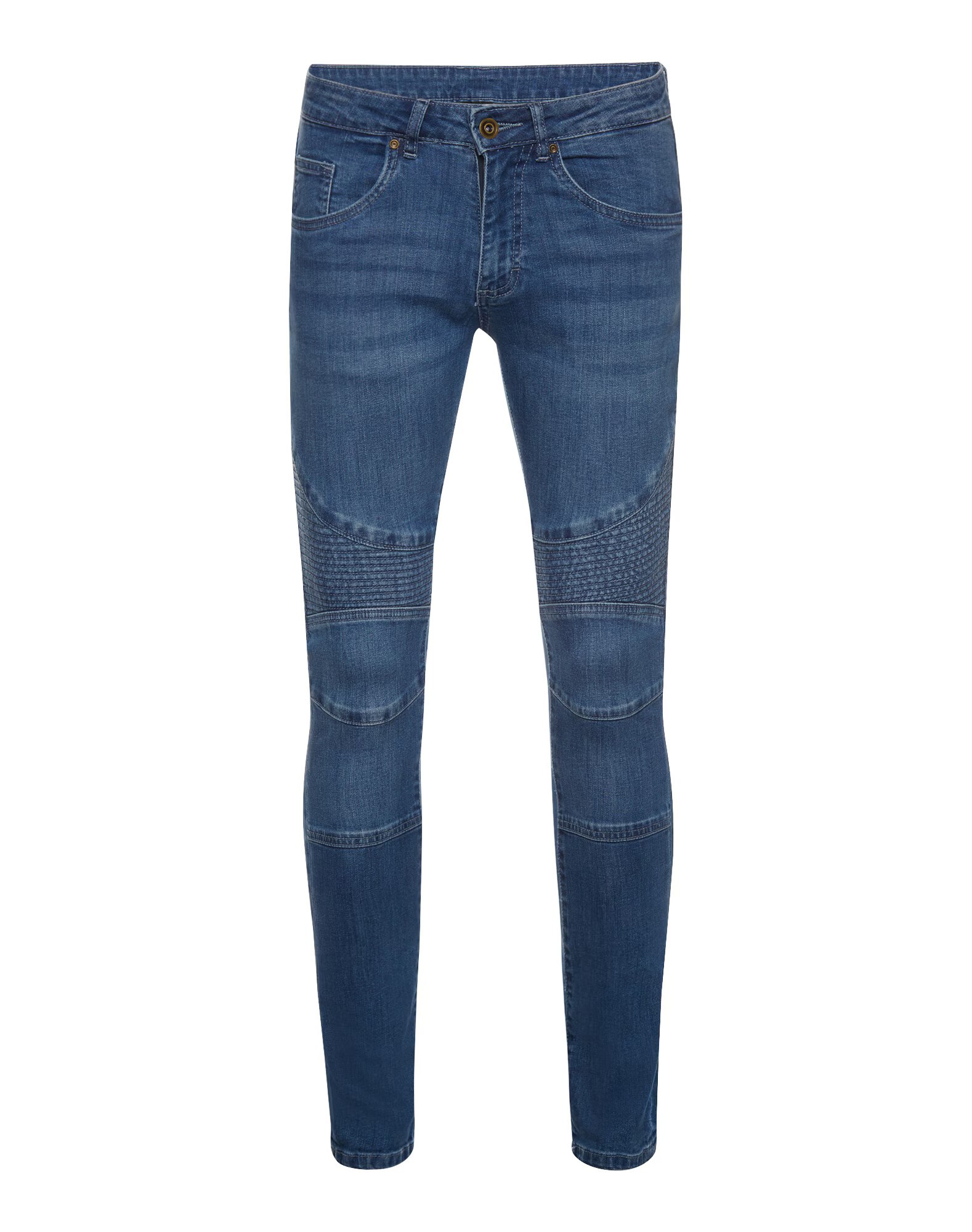 Urban Classics Jeans 'Slim Fit Biker' albastru denim - Pled.ro