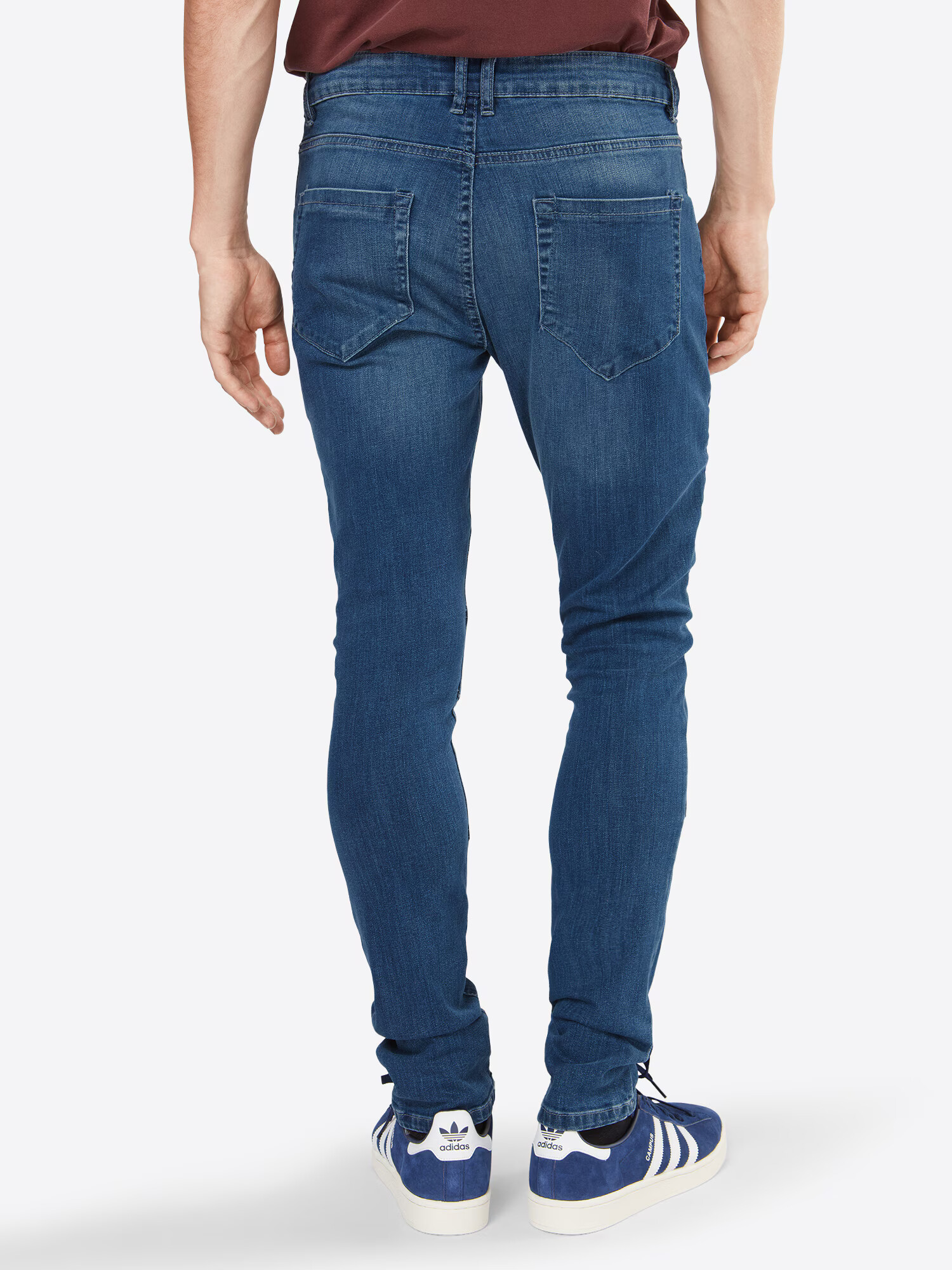 Urban Classics Jeans 'Slim Fit Biker' albastru denim - Pled.ro