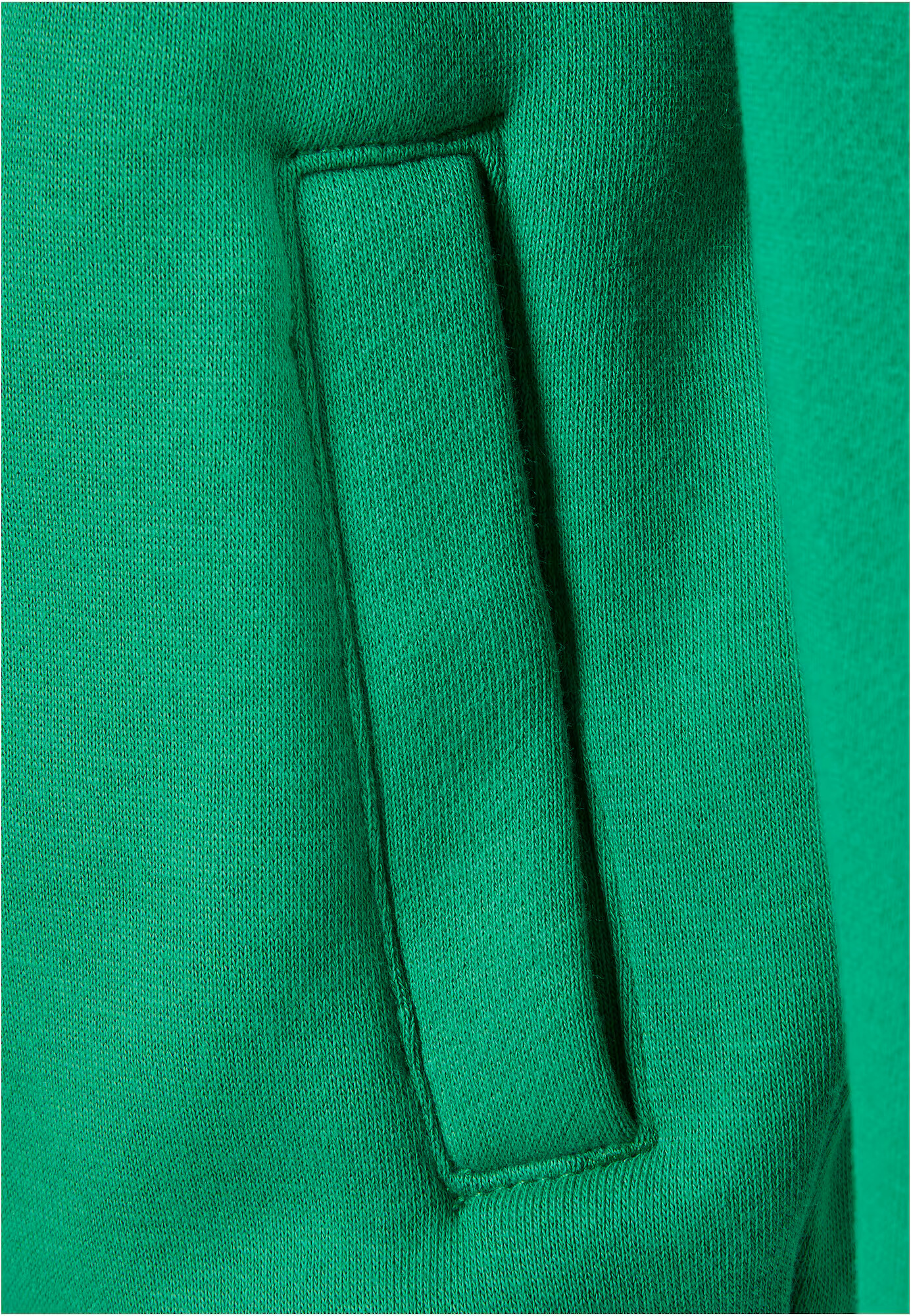 Urban Classics Hanorac 'Inset' verde / alb - Pled.ro