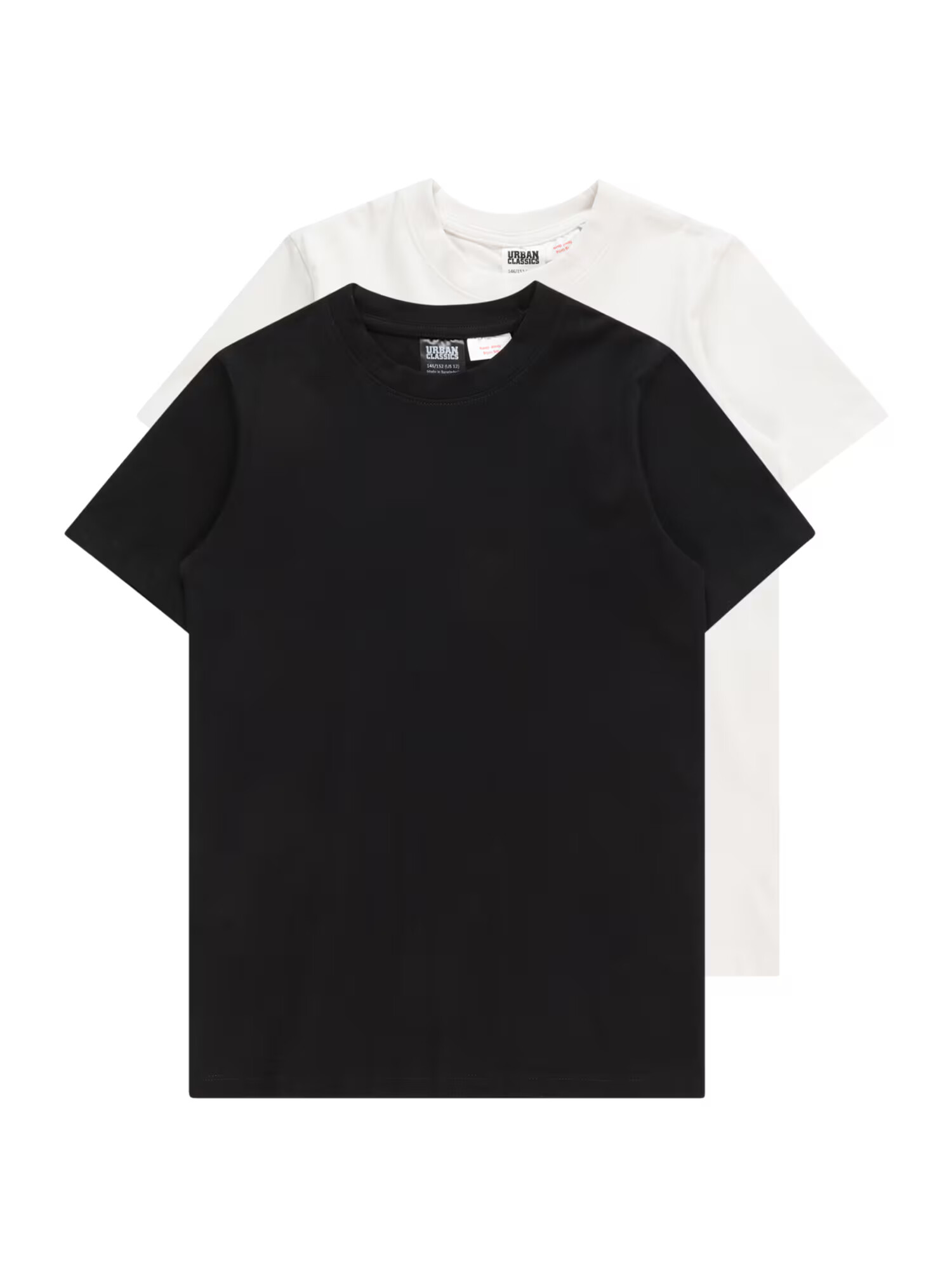 Urban Classics Kids Tricou negru / alb murdar - Pled.ro