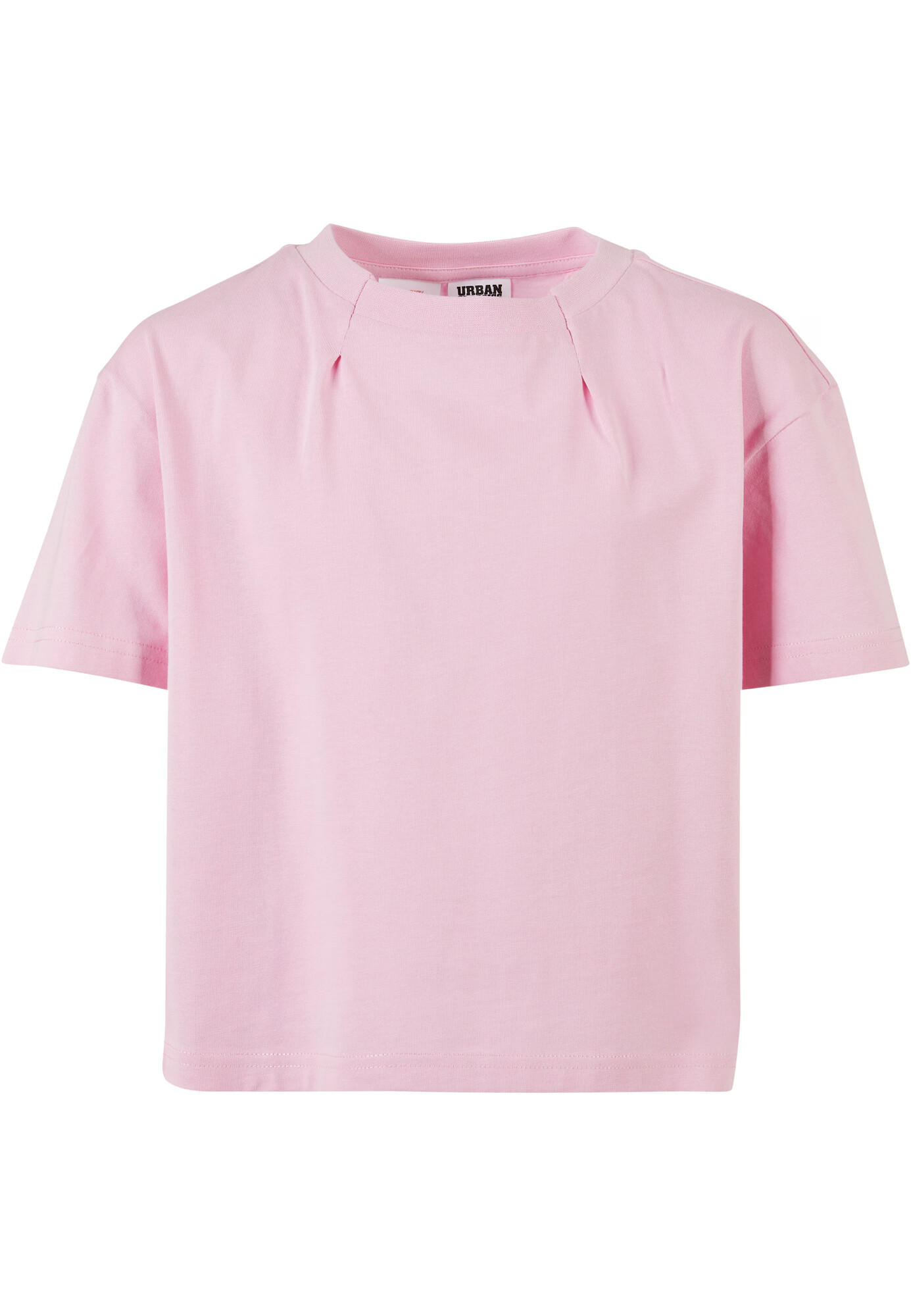 Urban Classics Kids Tricou 'Pleat Tee' roz - Pled.ro