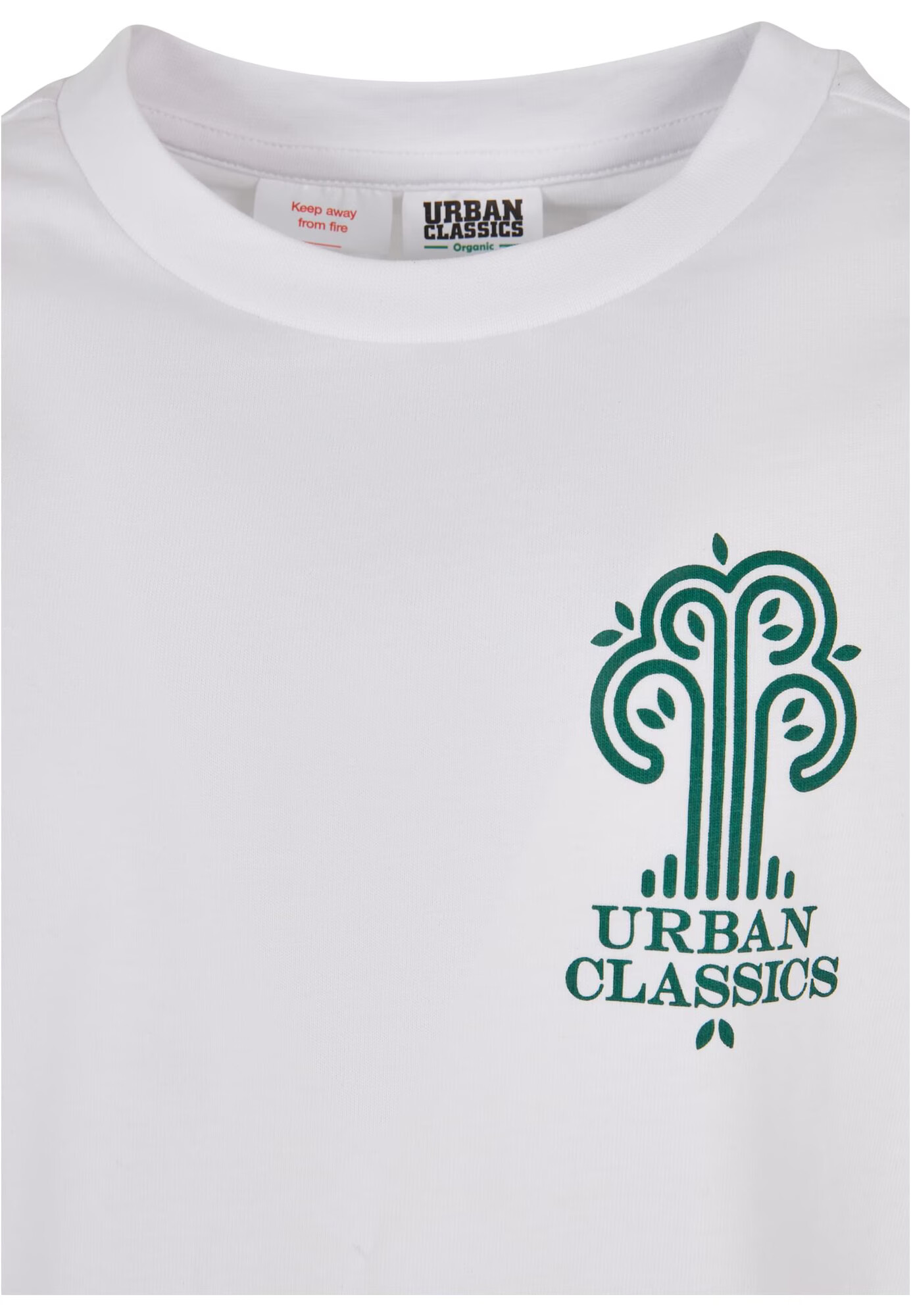 Urban Classics Kids Tricou verde / alb - Pled.ro