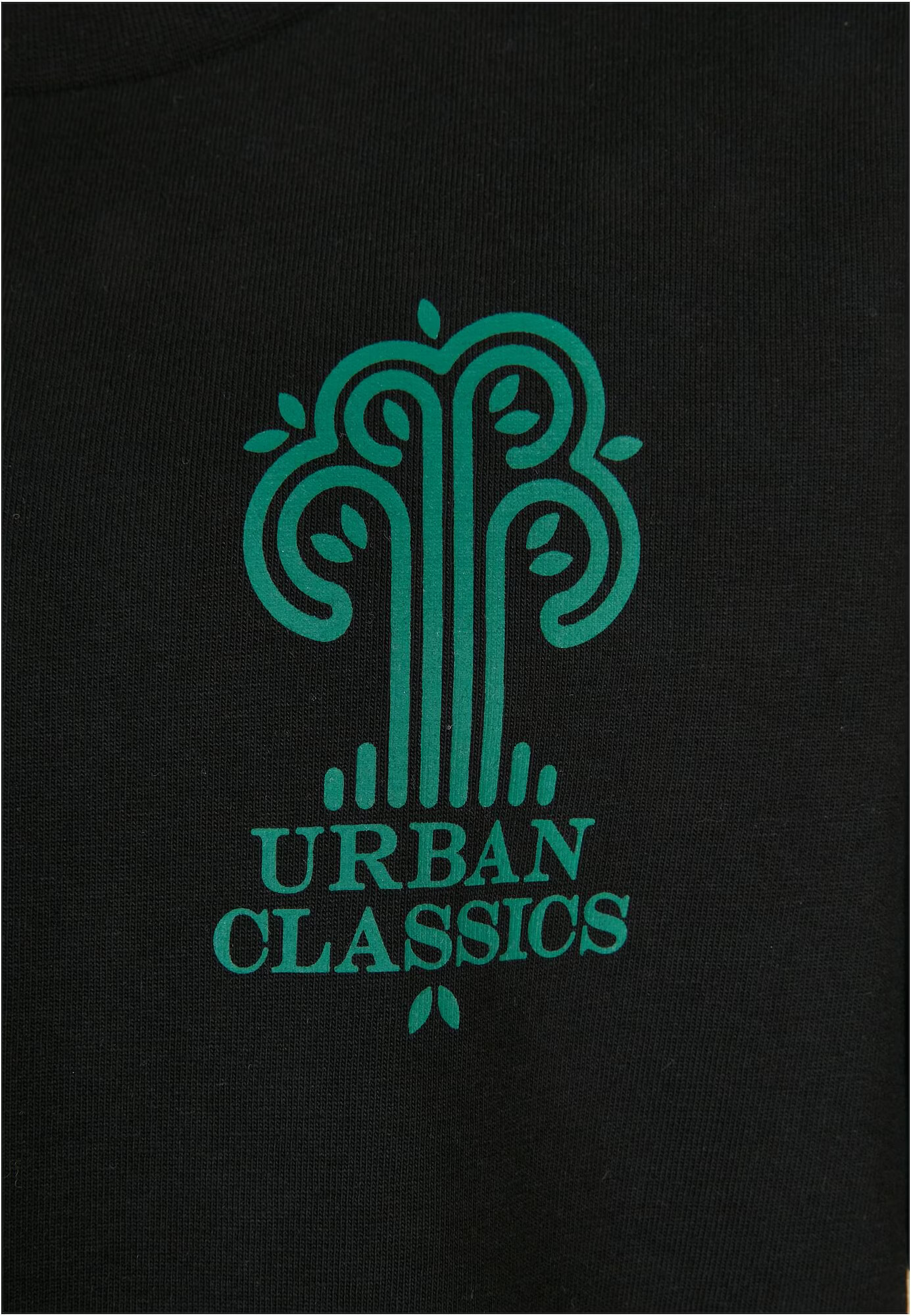 Urban Classics Tricou verde jad / negru - Pled.ro