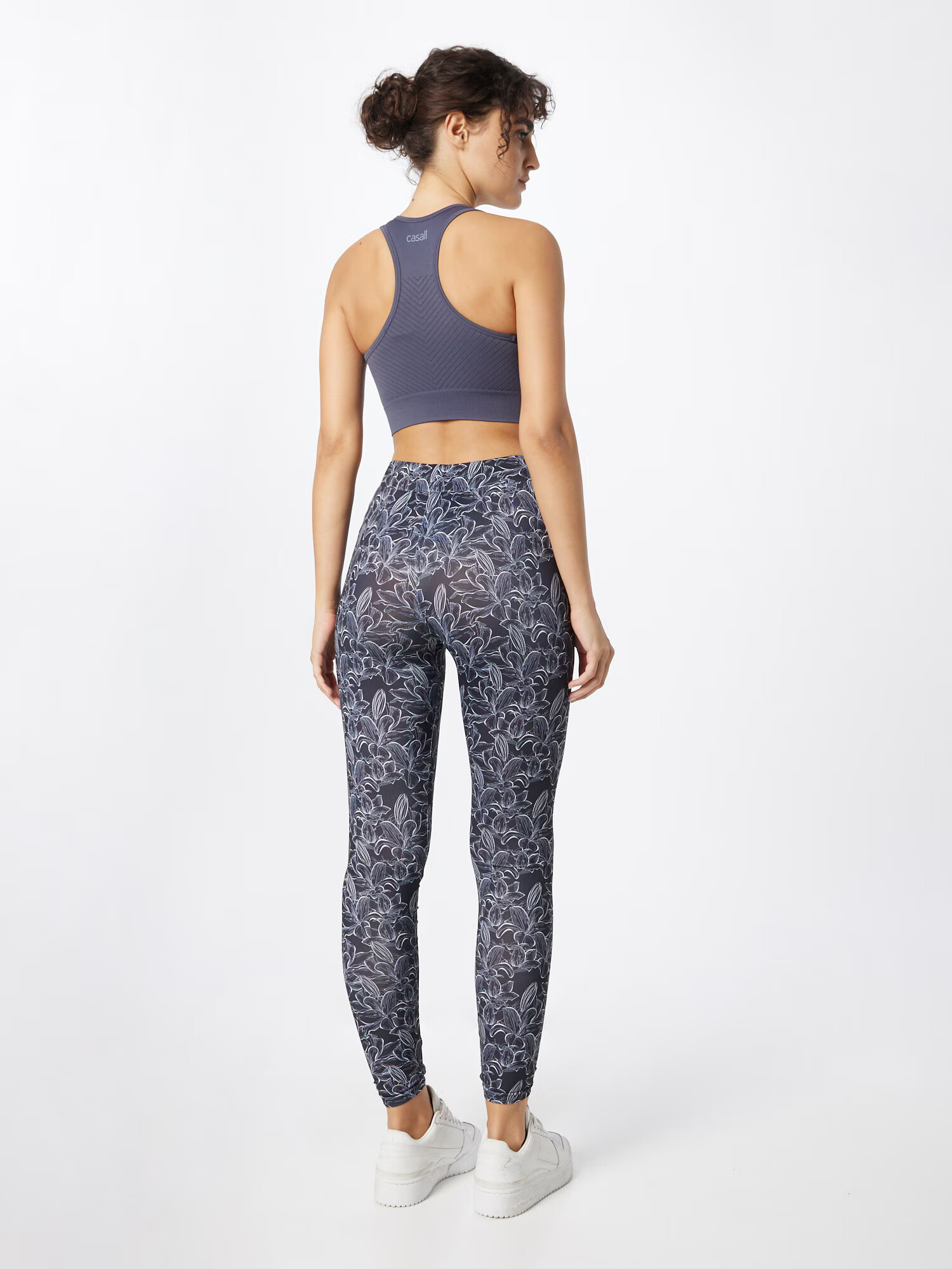 Urban Classics Leggings gri închis / negru / alb - Pled.ro