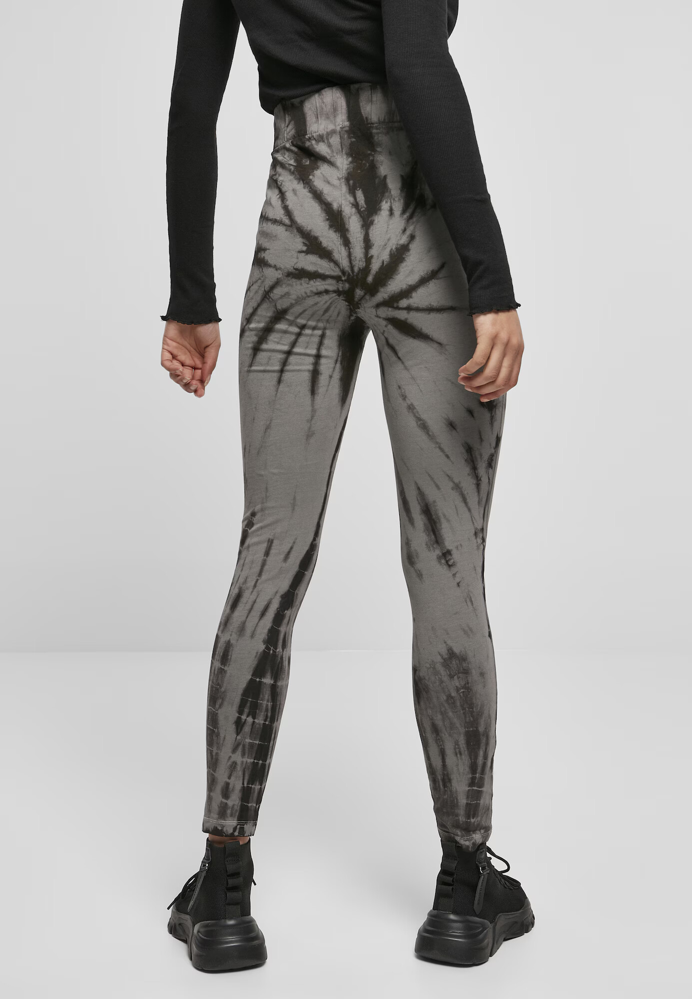 Urban Classics Leggings gri / negru - Pled.ro