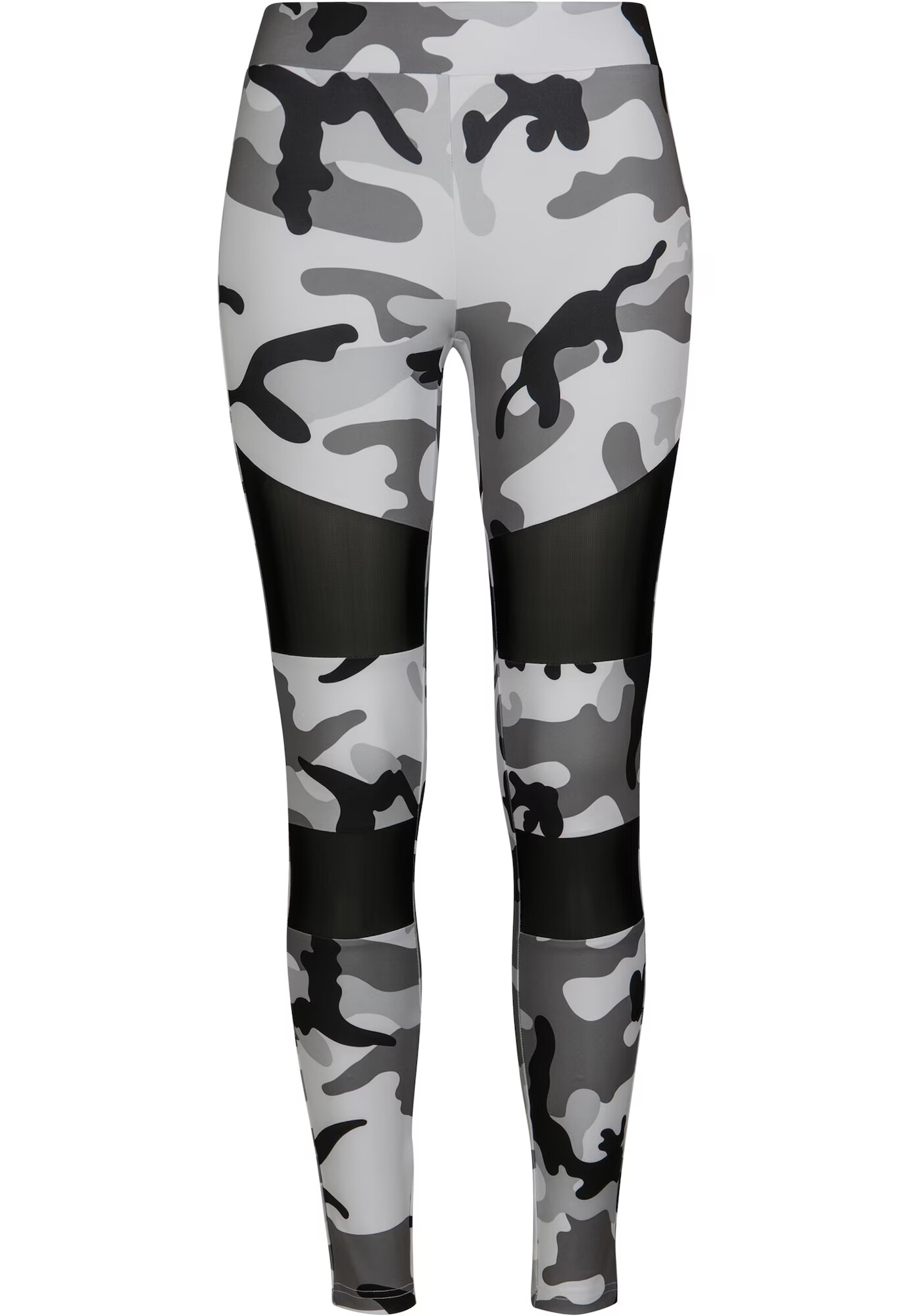 Urban Classics Leggings gri / negru / alb - Pled.ro