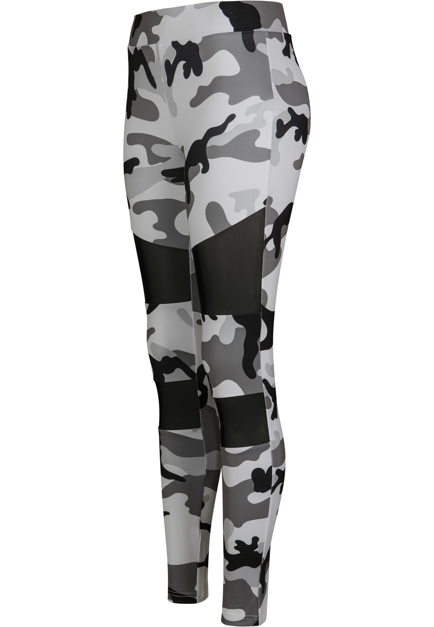 Urban Classics Leggings gri / negru / alb - Pled.ro