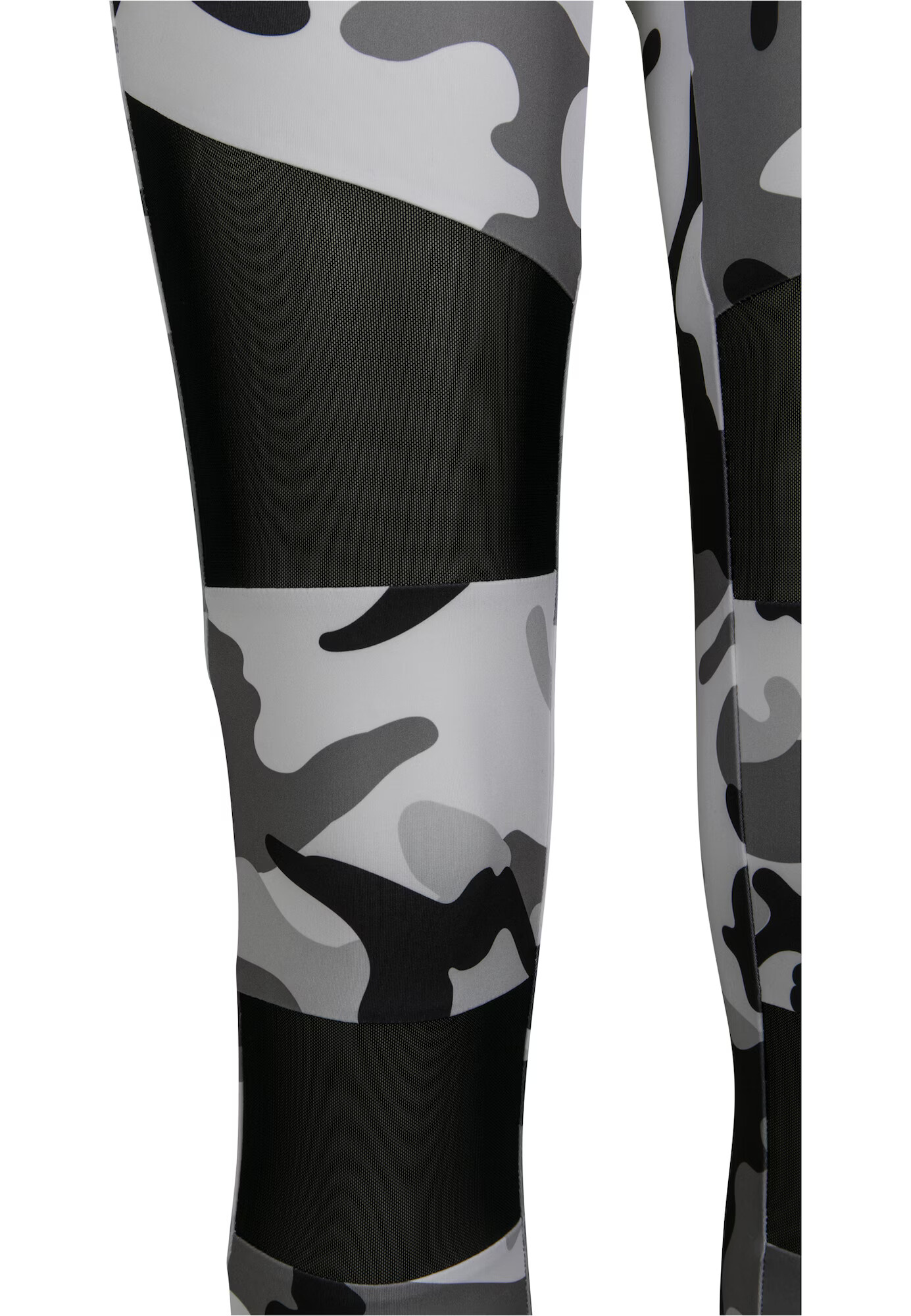 Urban Classics Leggings gri / negru / alb - Pled.ro