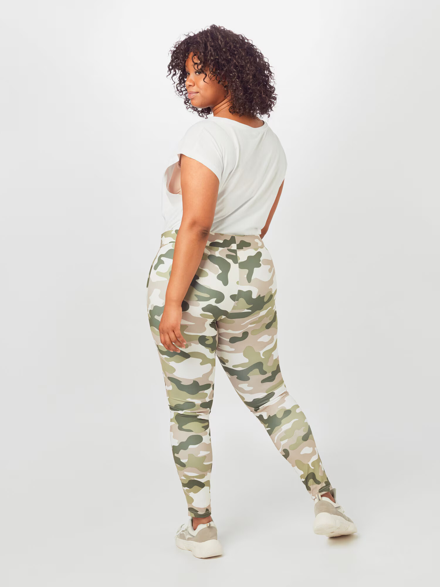 Urban Classics Leggings kaki / verde închis / roz pal / alb - Pled.ro