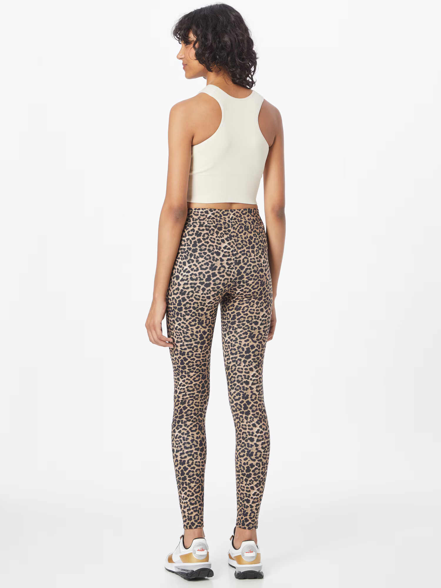 Urban Classics Leggings maro deschis / negru - Pled.ro