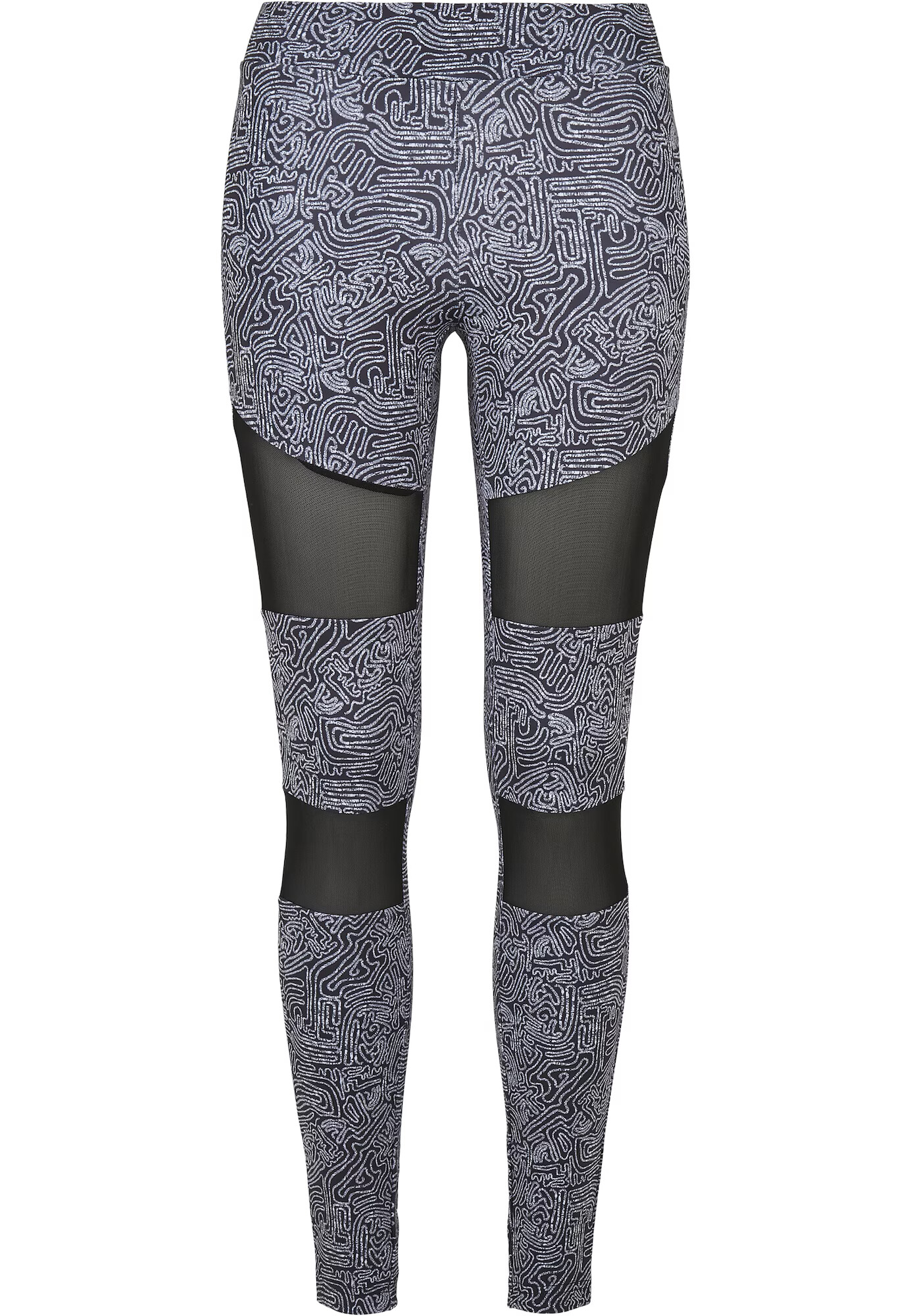 Urban Classics Leggings negru / alb - Pled.ro