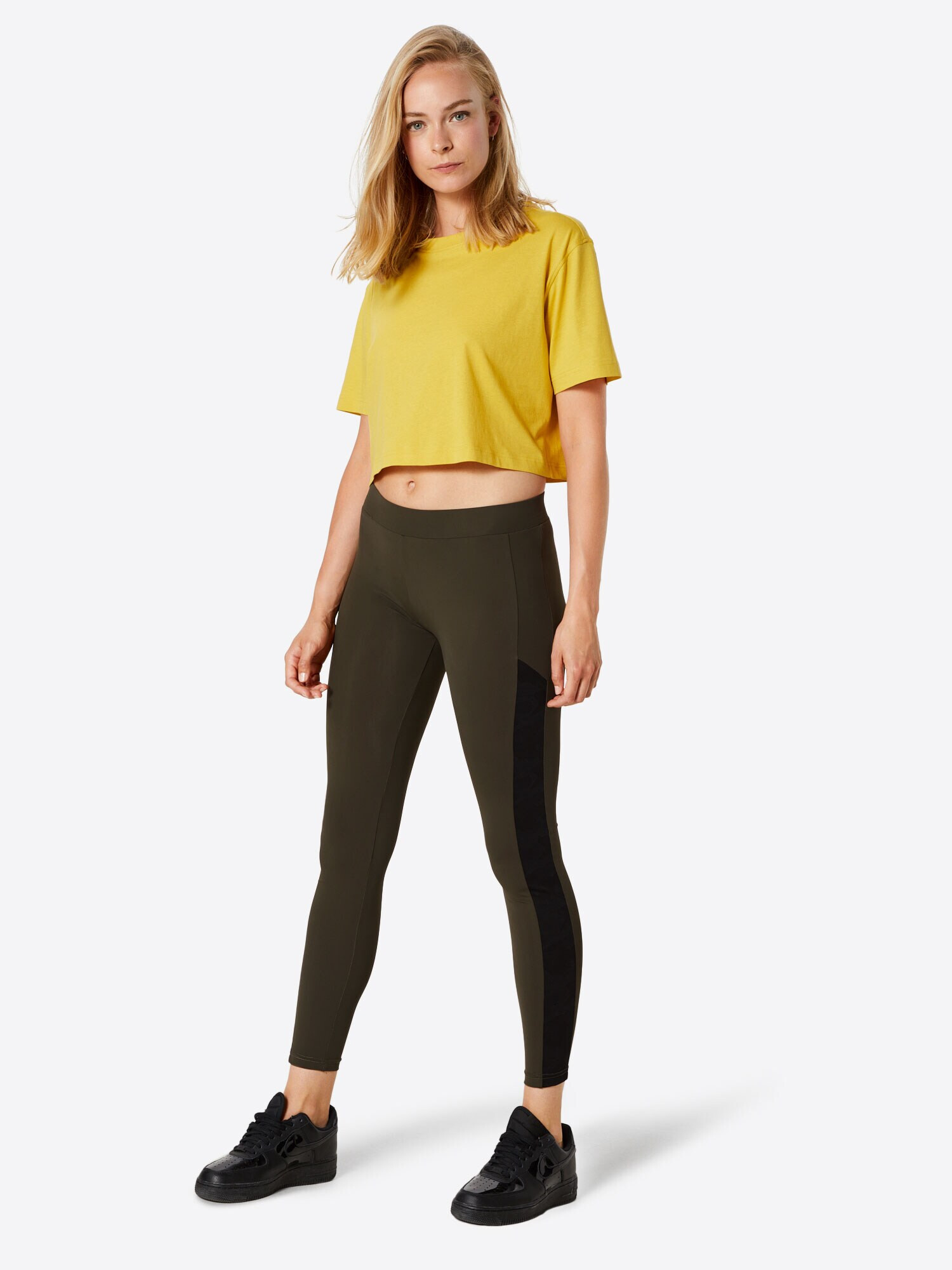 Urban Classics Leggings oliv / negru - Pled.ro