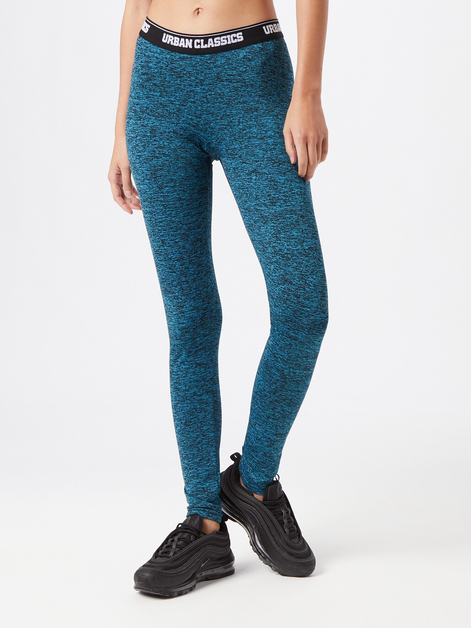 Urban Classics Leggings turcoaz / negru / alb - Pled.ro