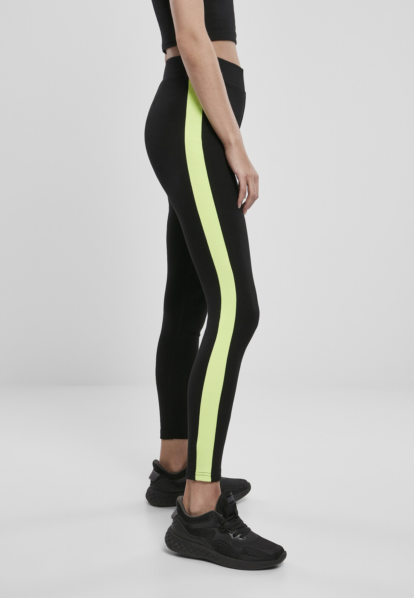 Urban Classics Leggings verde limetă / negru - Pled.ro