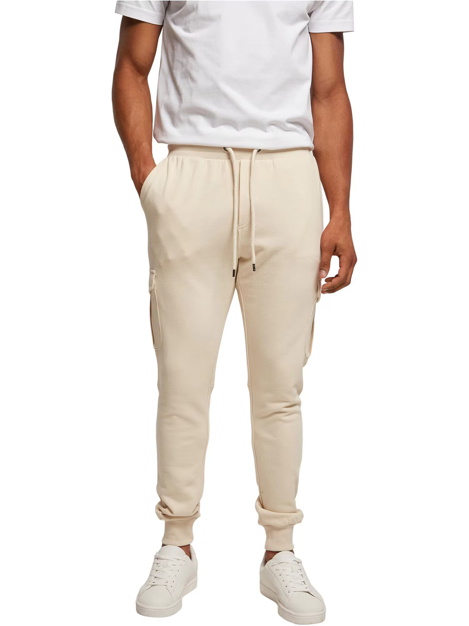 Urban Classics Pantaloni cu buzunare bej deschis - Pled.ro