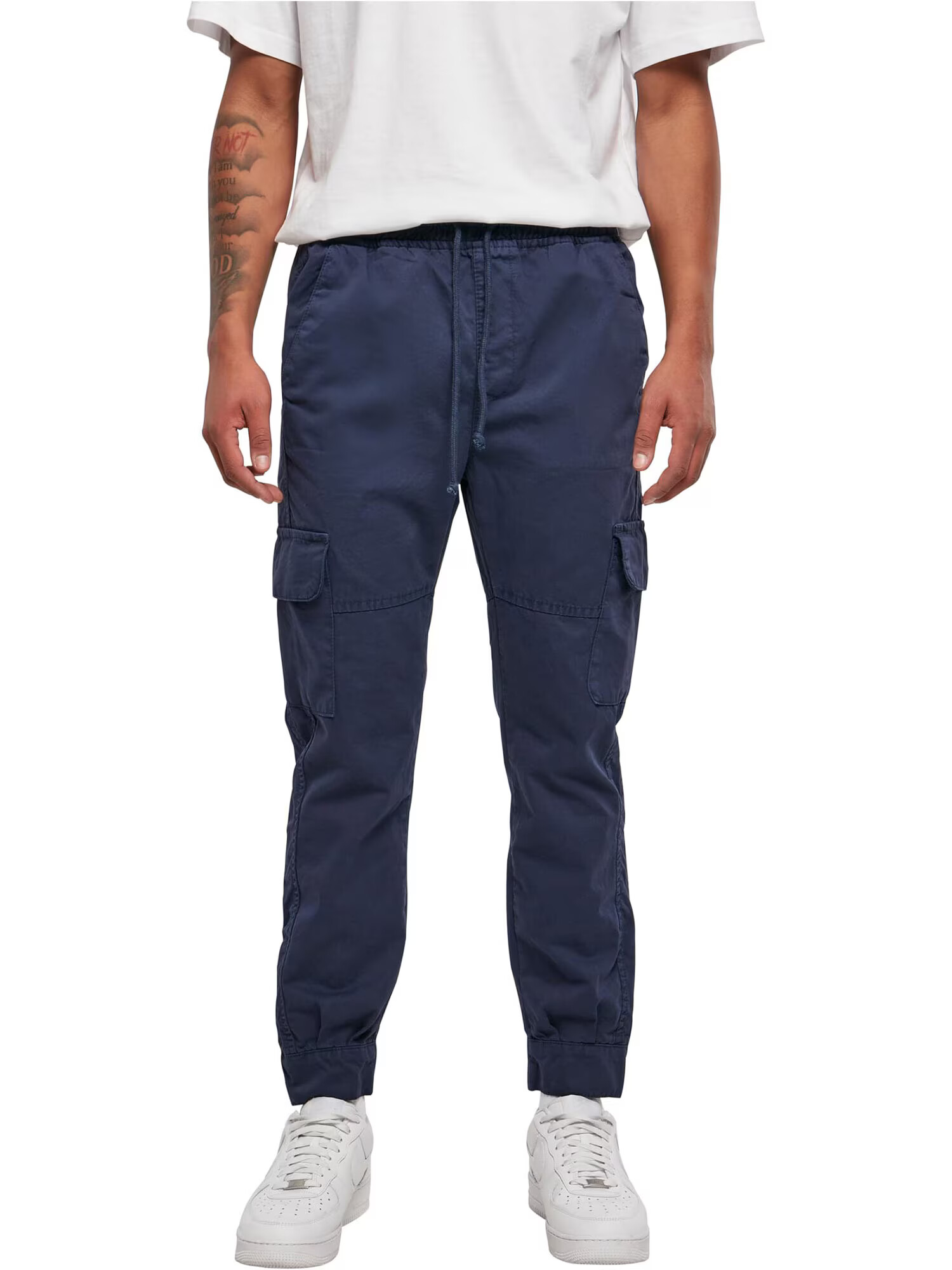 Urban Classics Pantaloni cu buzunare albastru marin - Pled.ro