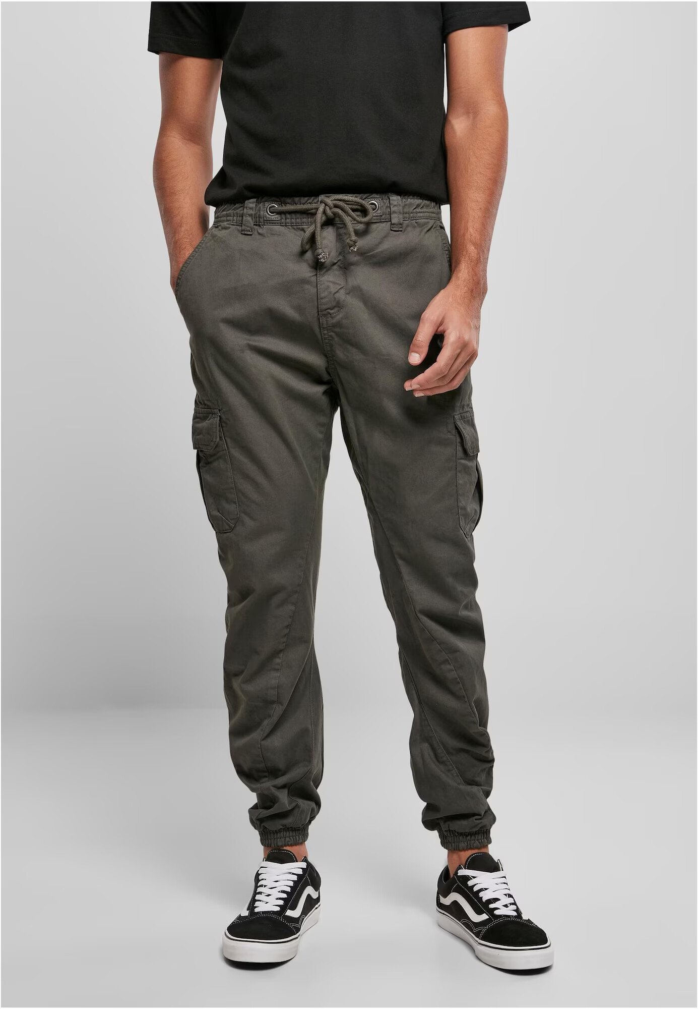 Urban Classics Pantaloni cu buzunare gri grafit - Pled.ro