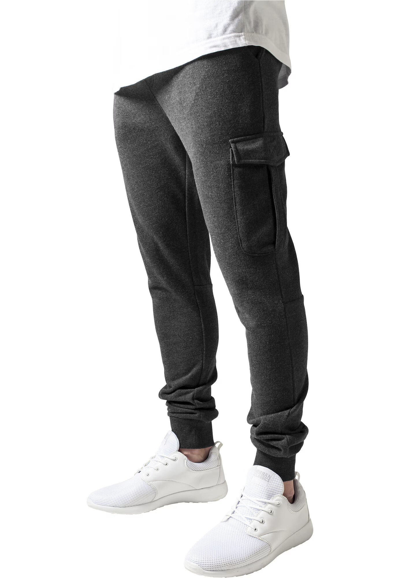 Urban Classics Pantaloni cu buzunare gri metalic - Pled.ro