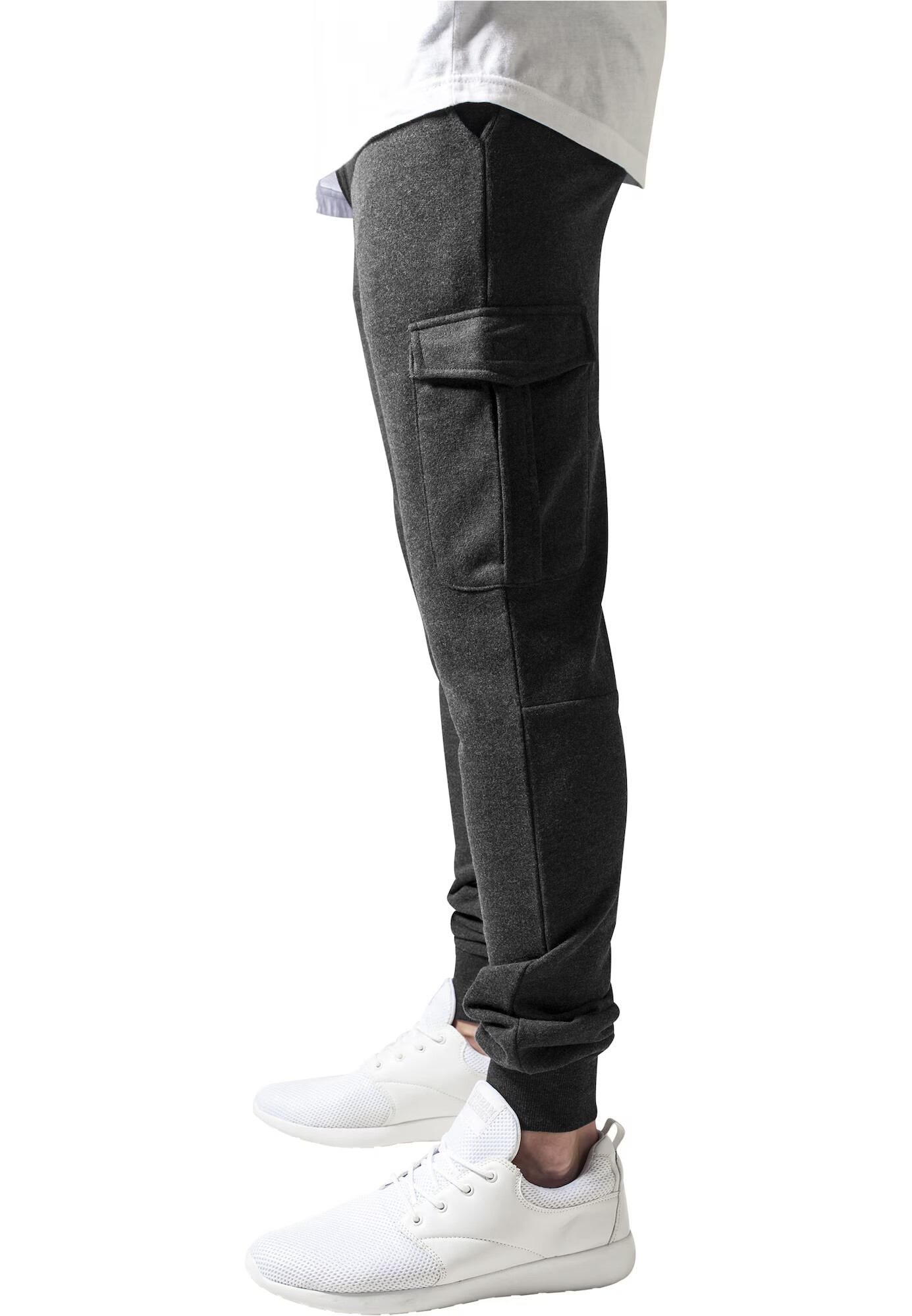 Urban Classics Pantaloni cu buzunare gri metalic - Pled.ro