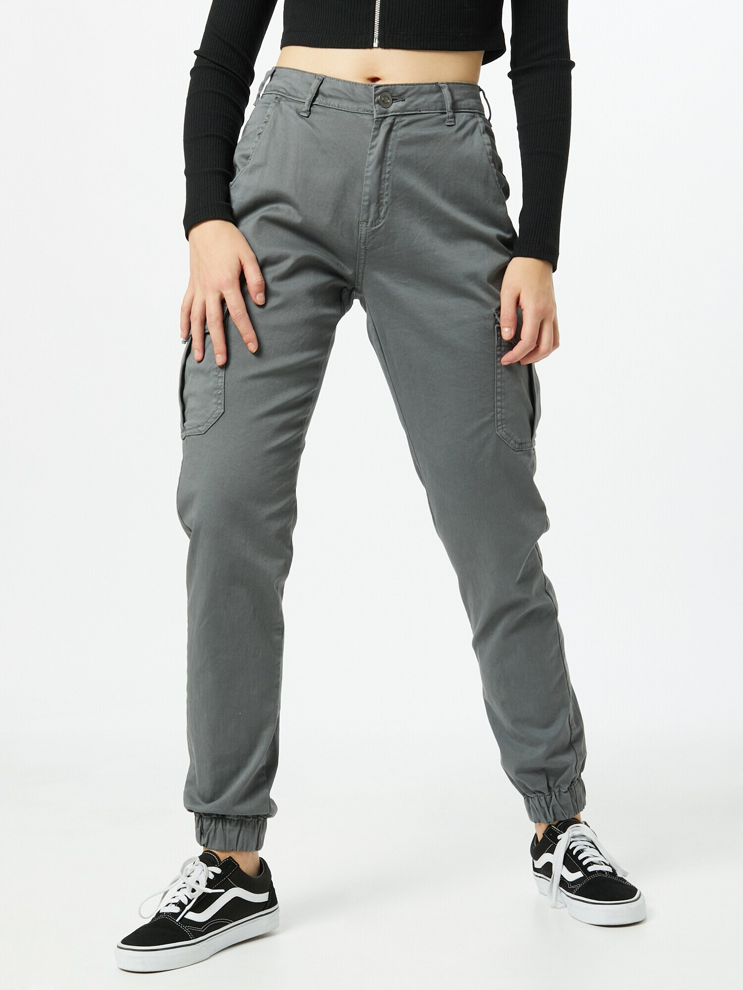 Urban Classics Pantaloni cu buzunare gri taupe - Pled.ro