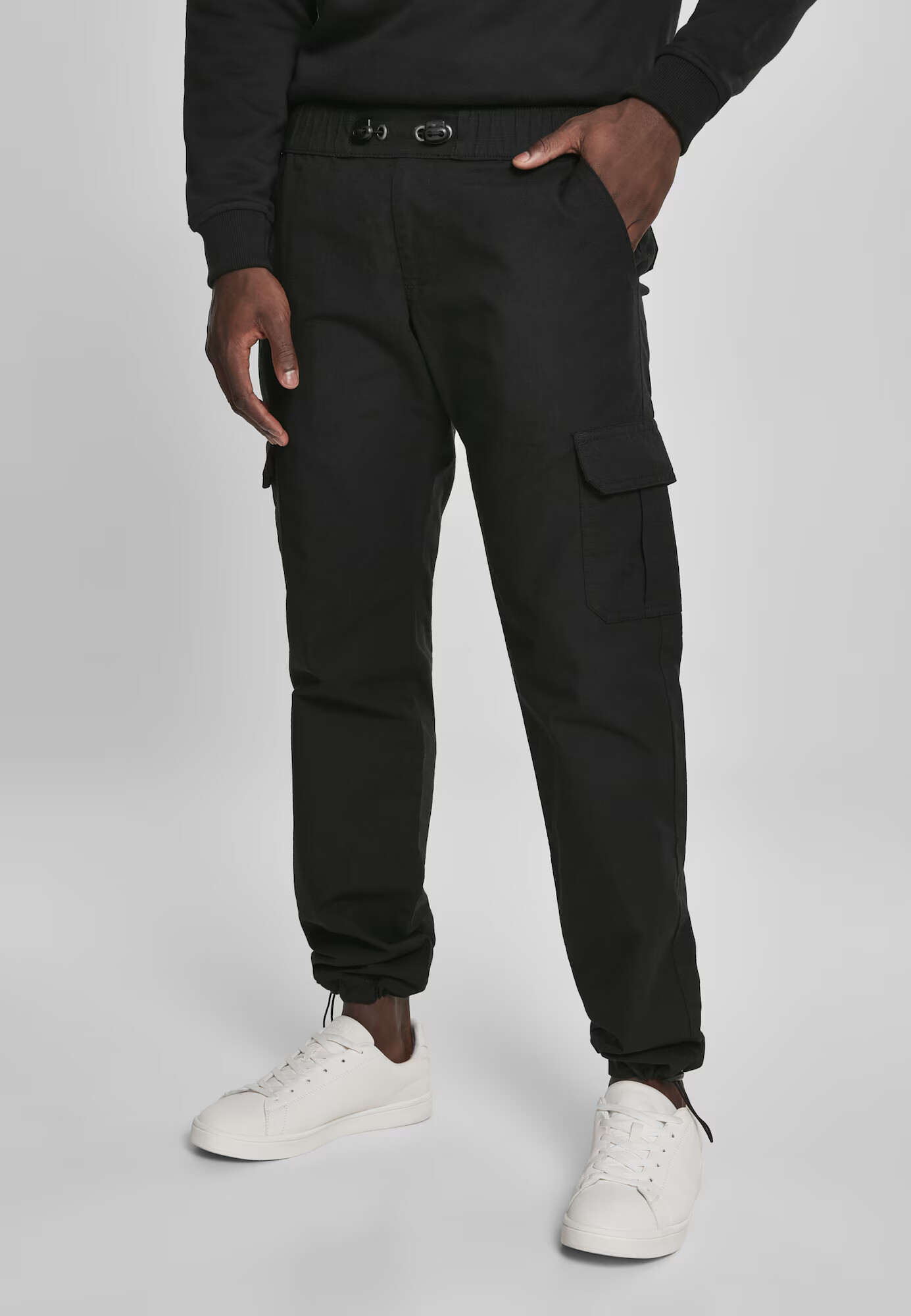 Urban Classics Pantaloni cu buzunare negru - Pled.ro