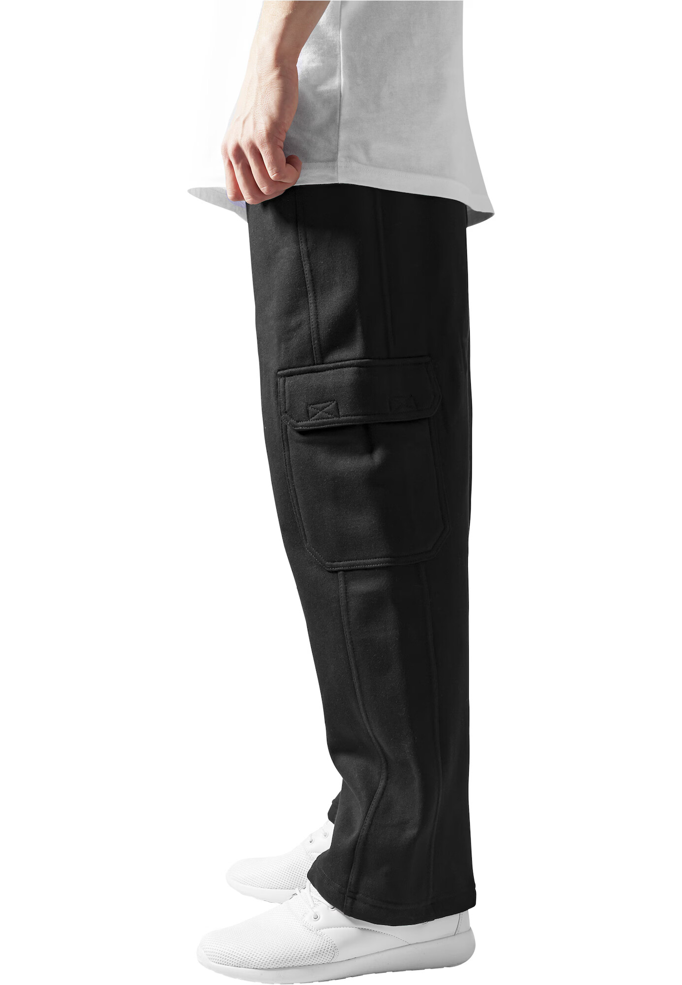 Urban Classics Pantaloni cu buzunare negru - Pled.ro