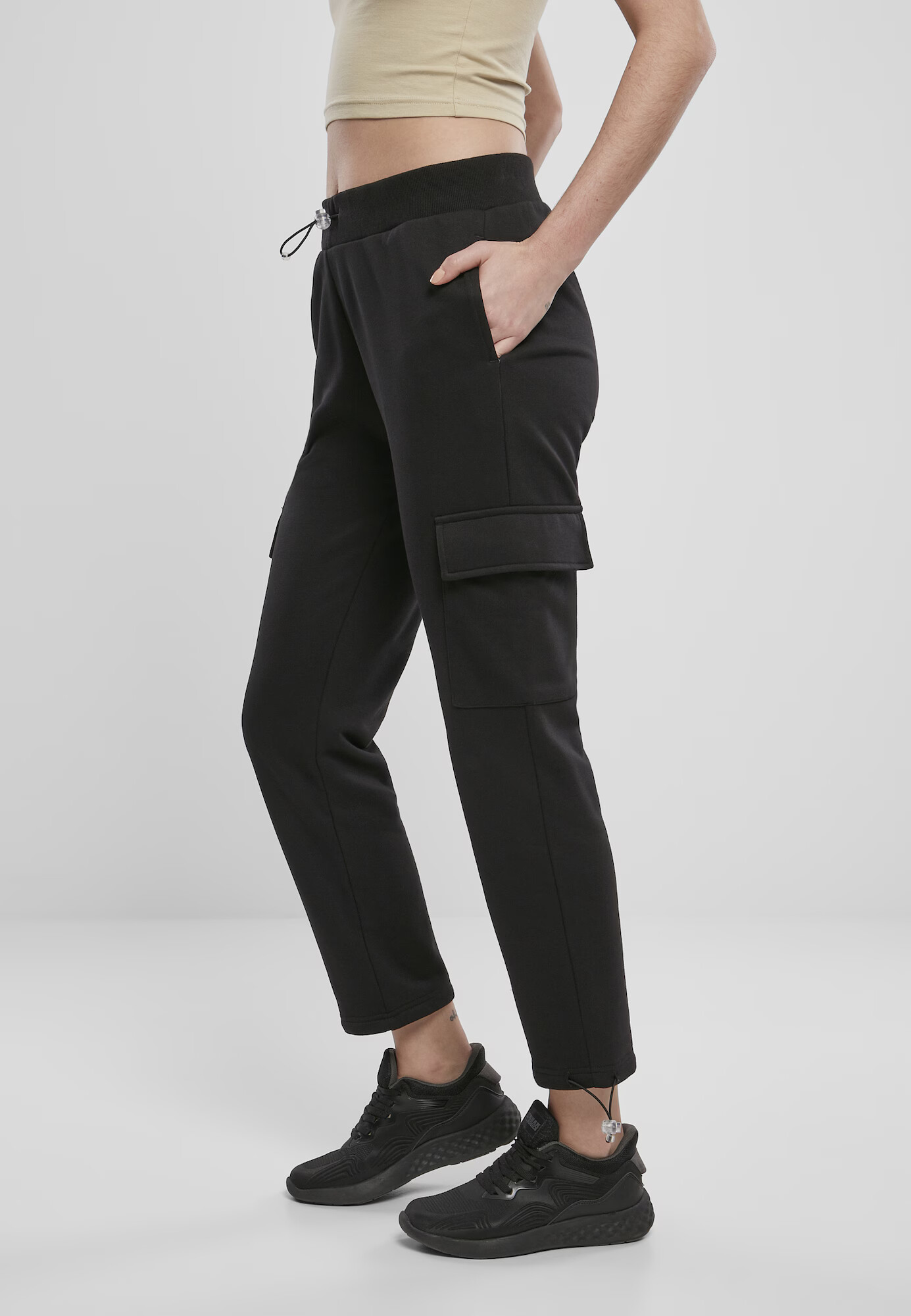 Urban Classics Pantaloni cu buzunare negru - Pled.ro