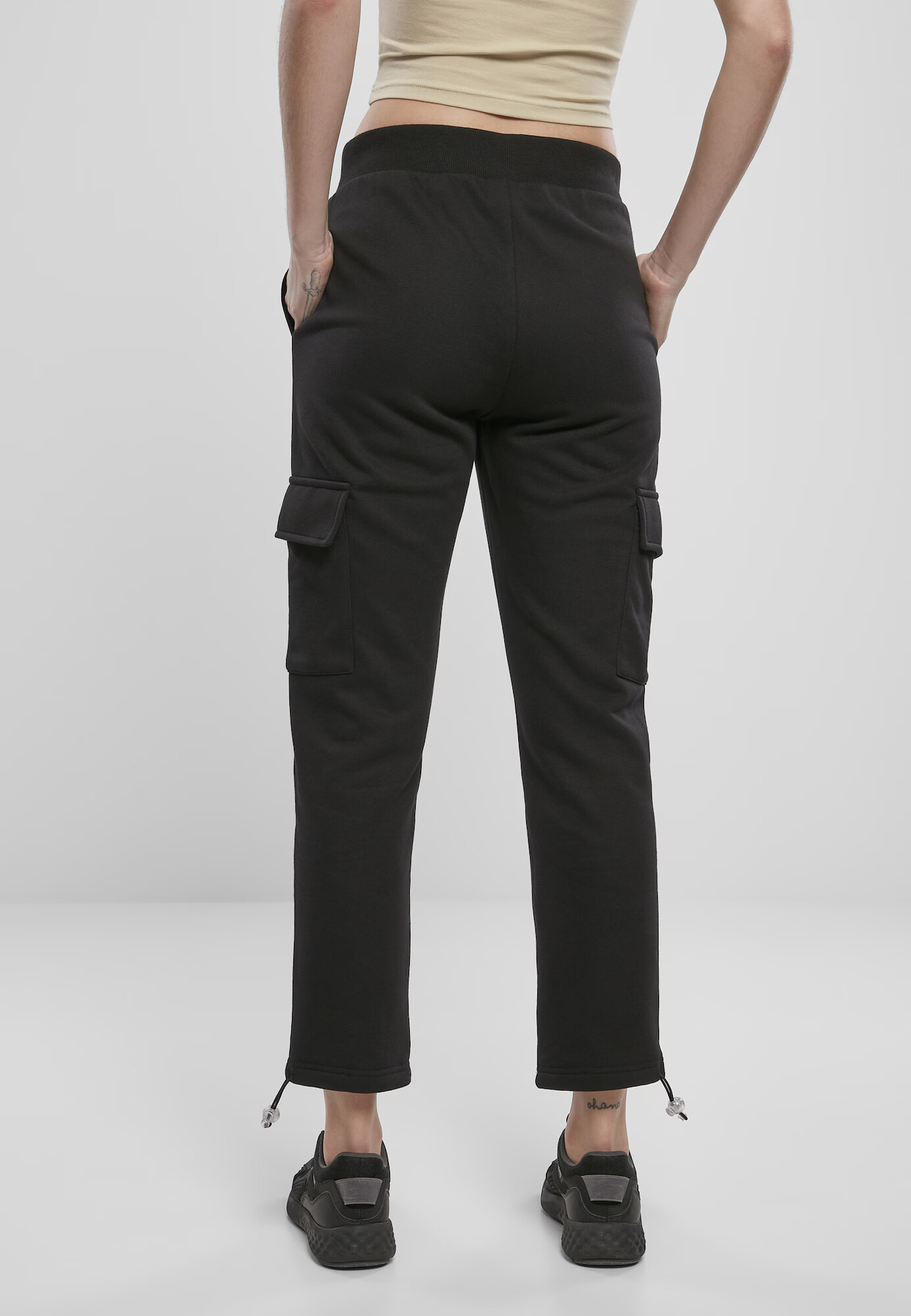 Urban Classics Pantaloni cu buzunare negru - Pled.ro