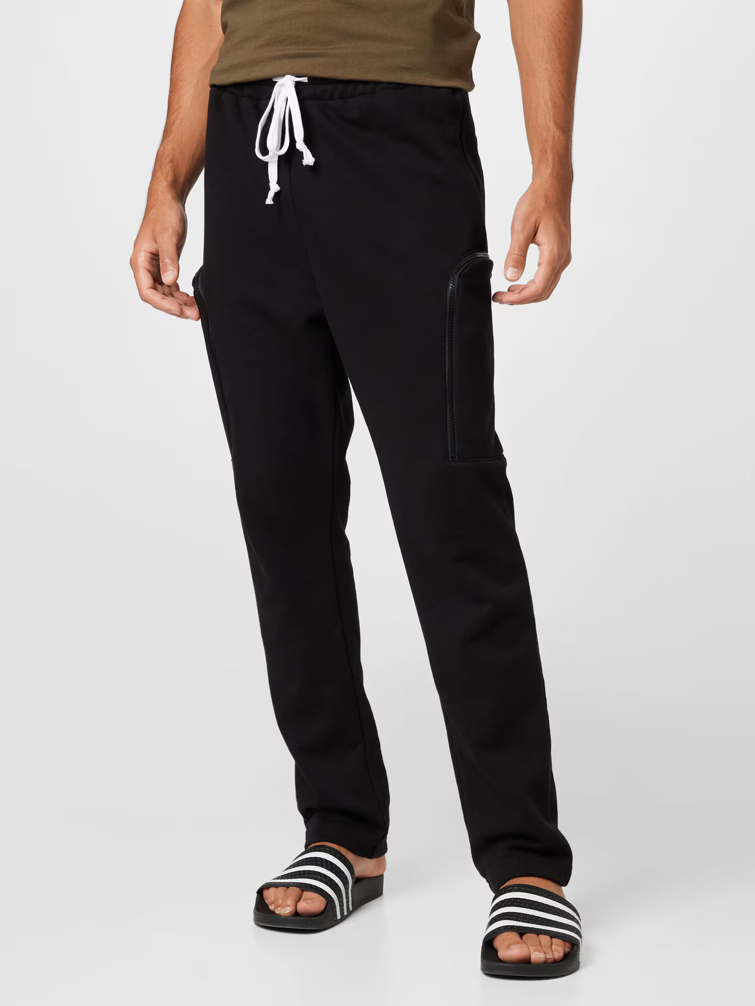 Urban Classics Pantaloni cu buzunare negru - Pled.ro